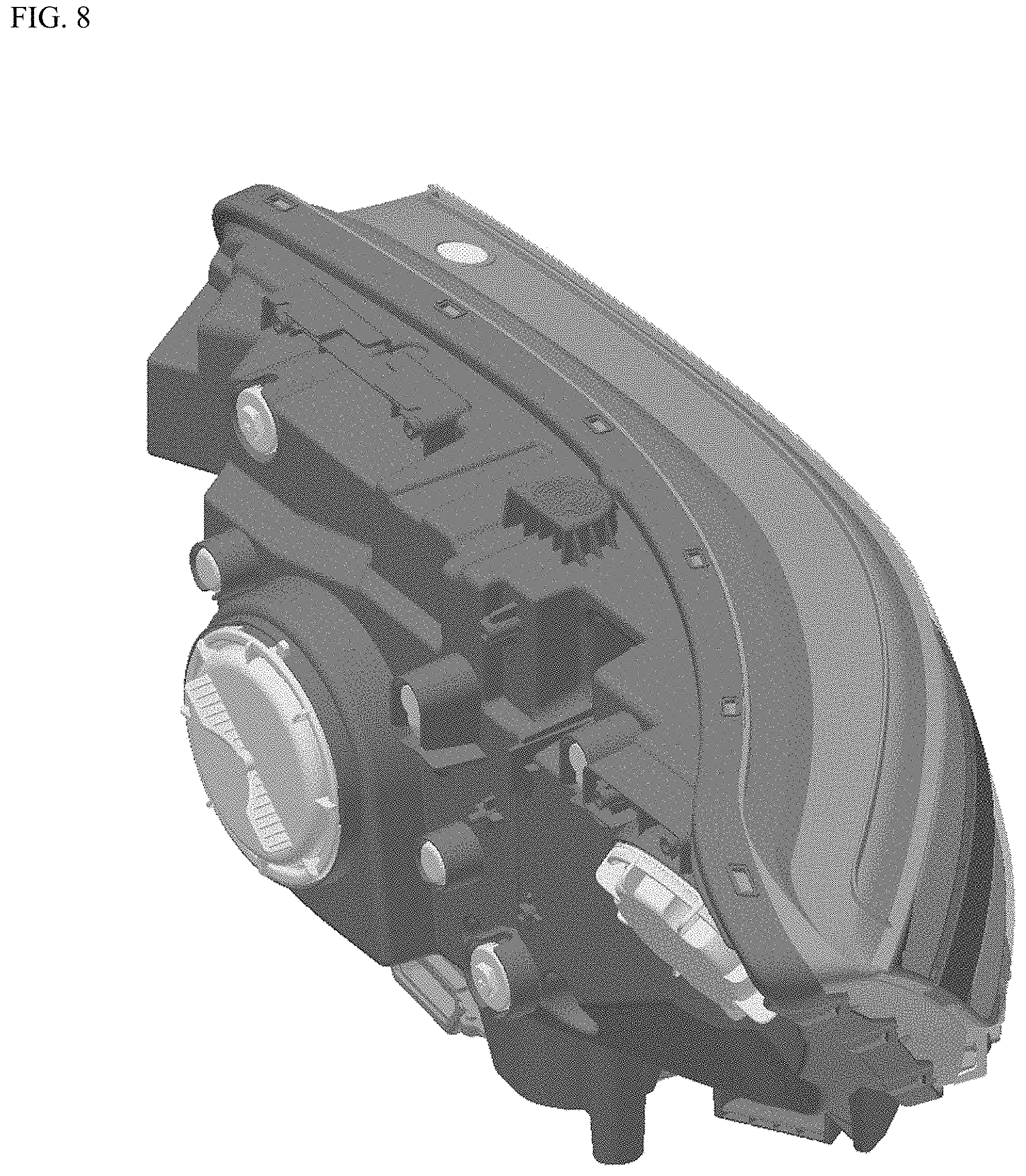 Patent USD1000659 Figure 8 – Head lamp for vehicles