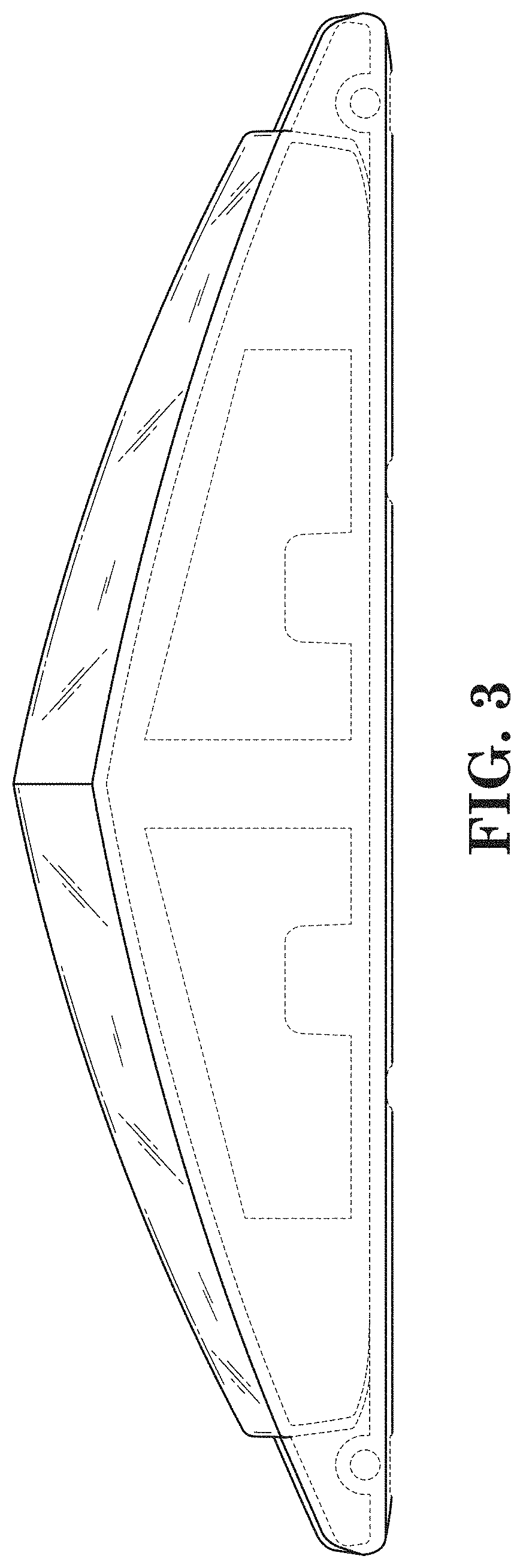 Patent USD1000660 Figure 3 – Motorcycle tail light