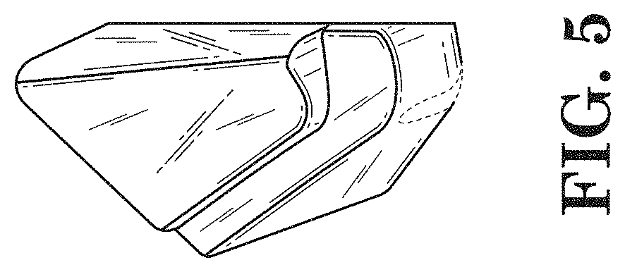 Patent USD1000660 Figure 5 – Motorcycle tail light