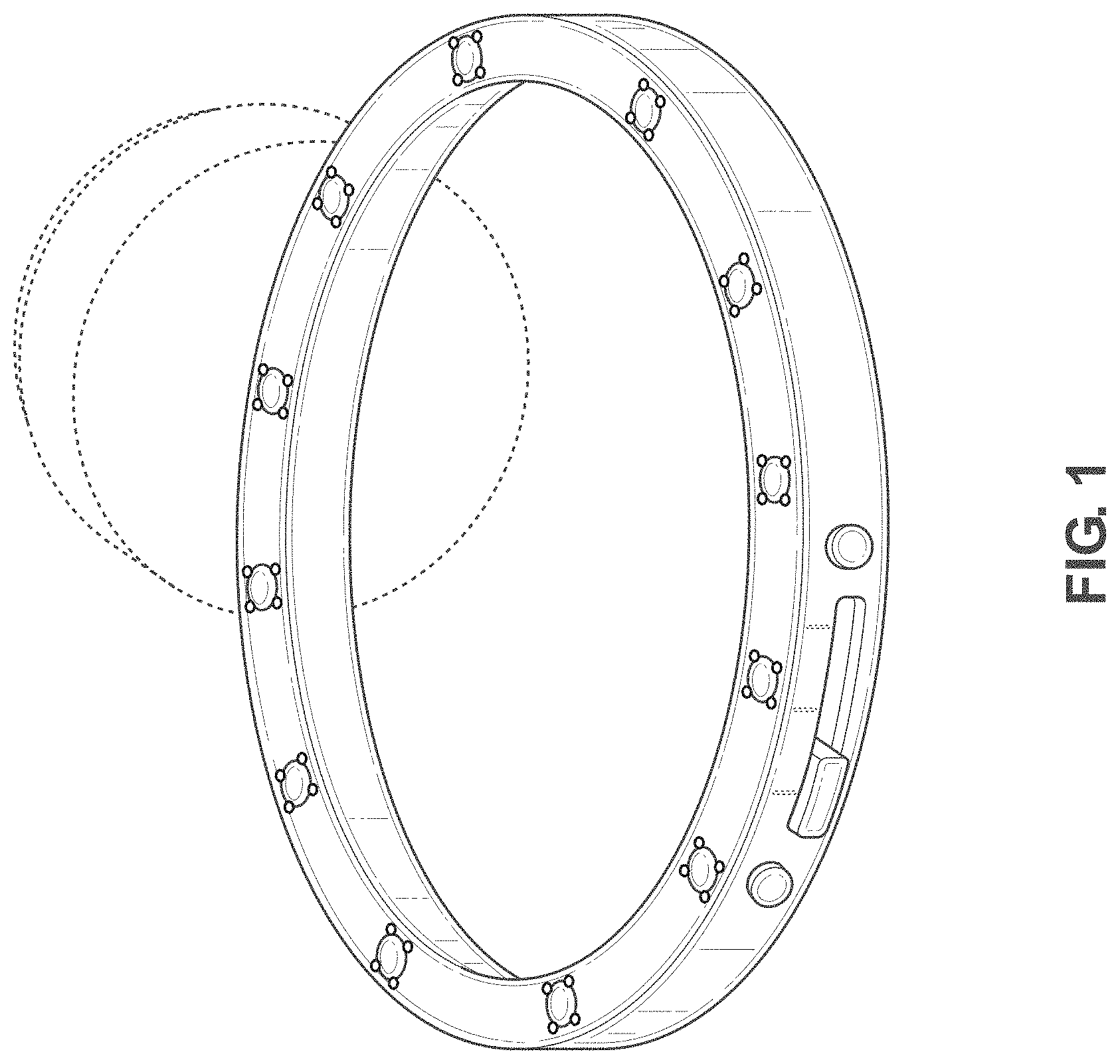 Patent USD1000663 Figure 1 – Illuminated ring