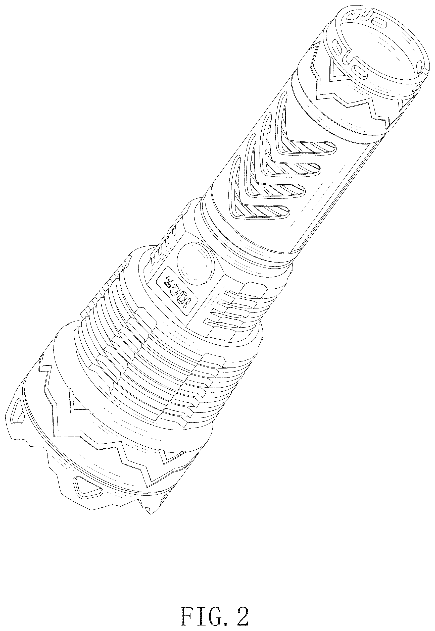 Patent USD1000665 Figure 2 – Flashlight