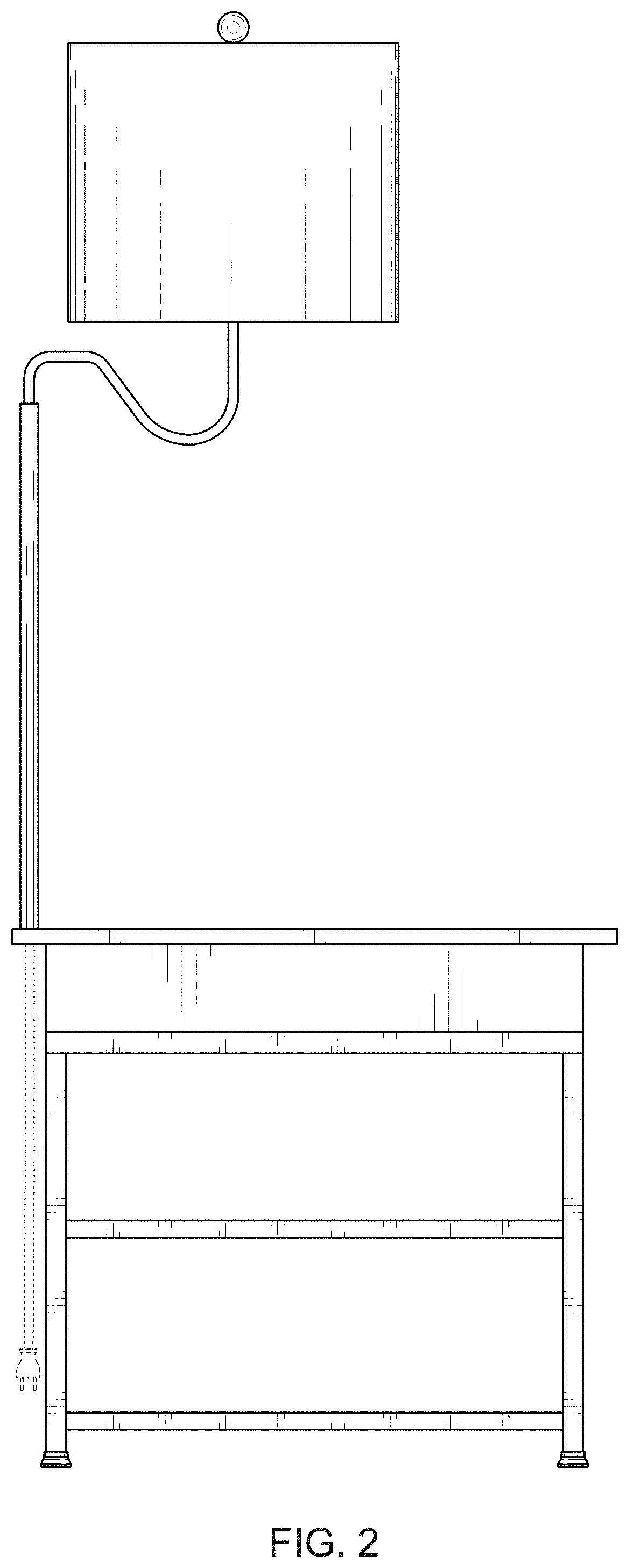 Patent USD1000666 Figure 2 – Floor lamp with end table