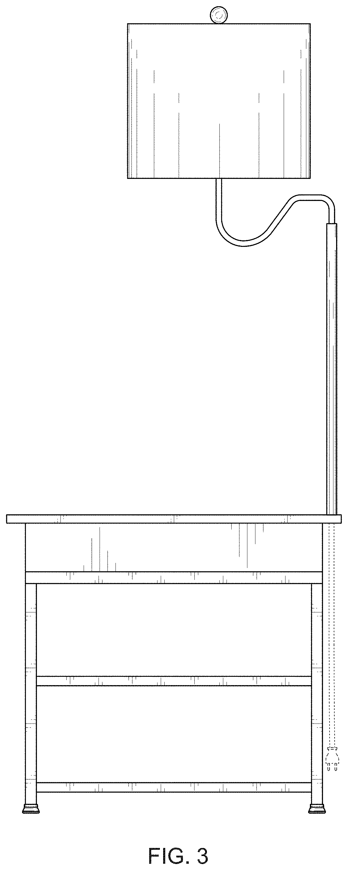 Patent USD1000666 Figure 3 – Floor lamp with end table