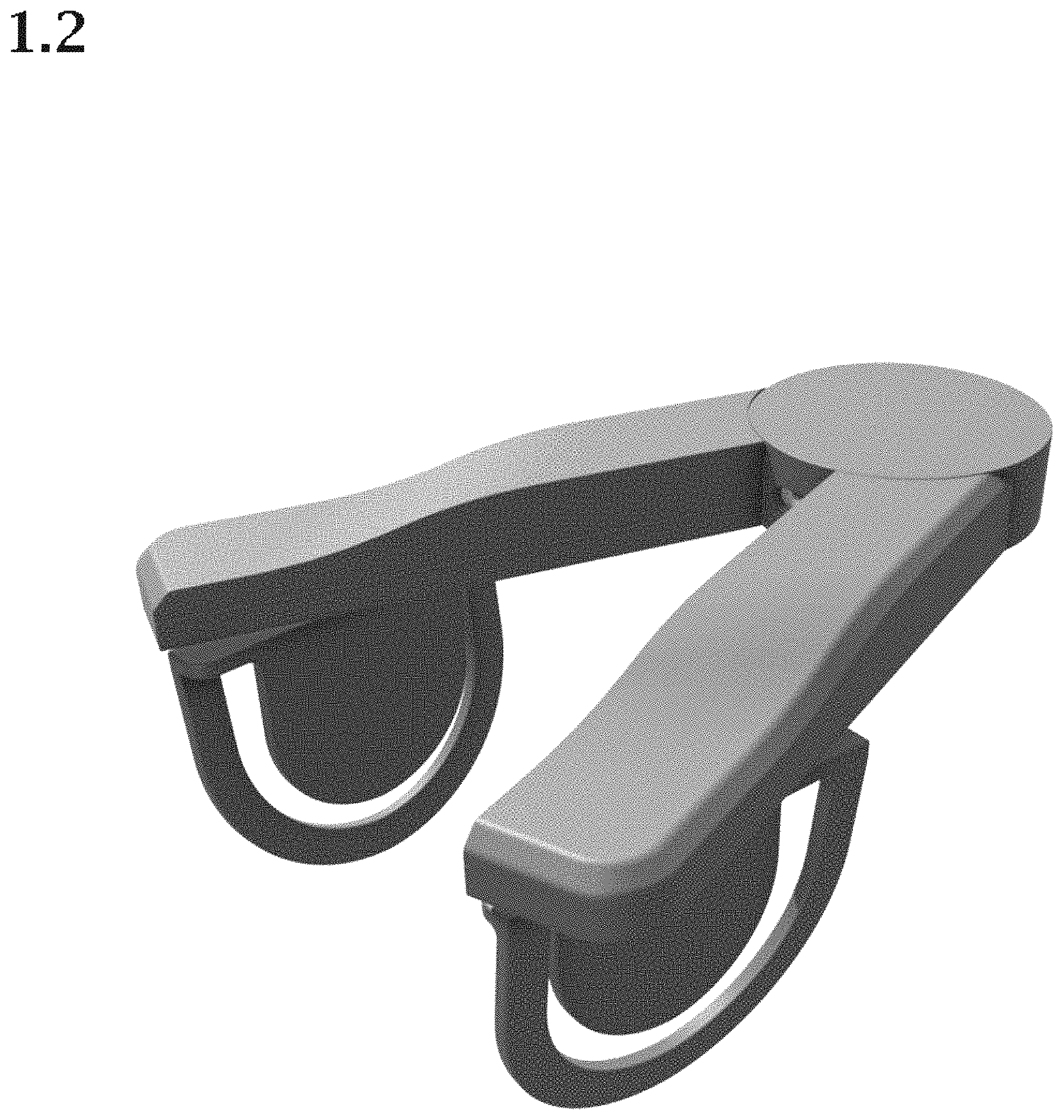 Patent USD1000668 Figure 2 – Battery-operated reading lamp
