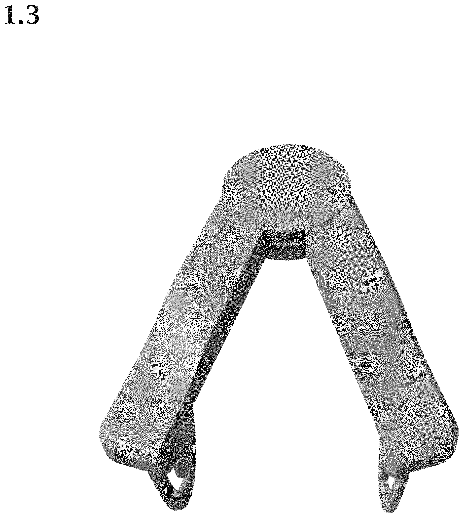 Patent USD1000668 Figure 3 – Battery-operated reading lamp
