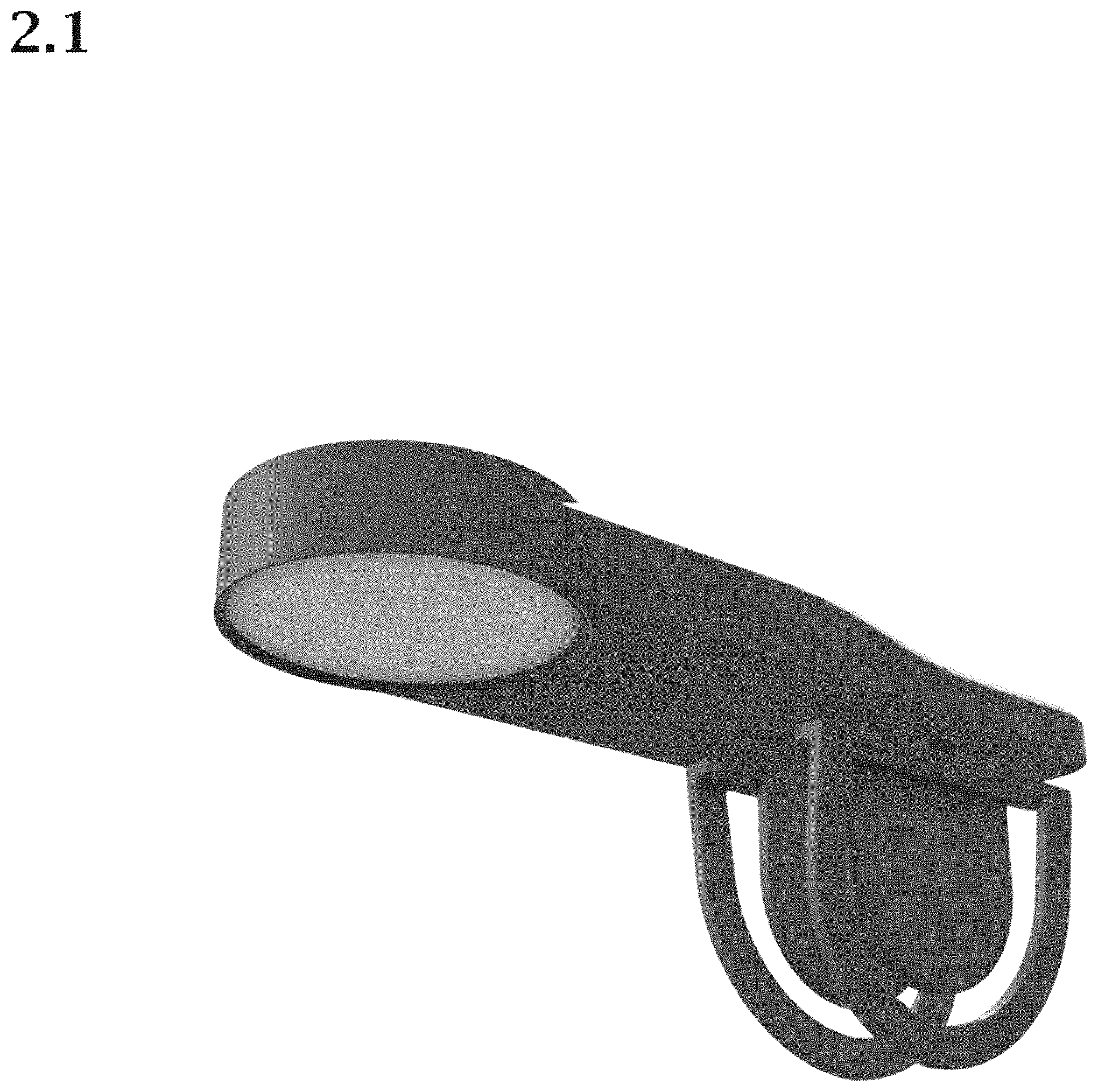 Patent USD1000668 Figure 4 – Battery-operated reading lamp