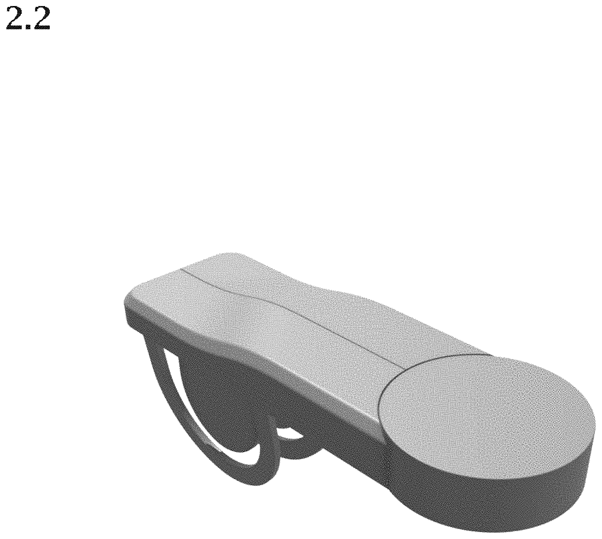 Patent USD1000668 Figure 5 – Battery-operated reading lamp