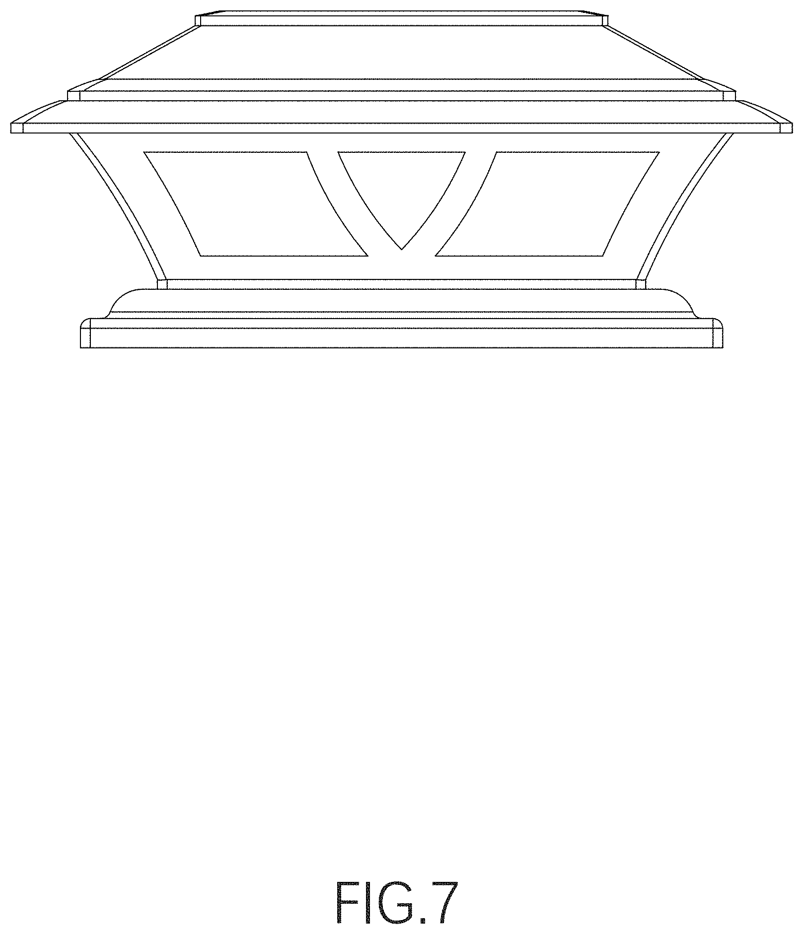 Patent USD1000671 Figure 7 – Post cap light