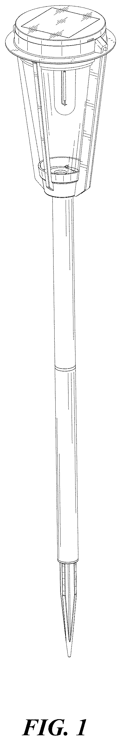 Patent USD1000672 Figure 1 – Solar light