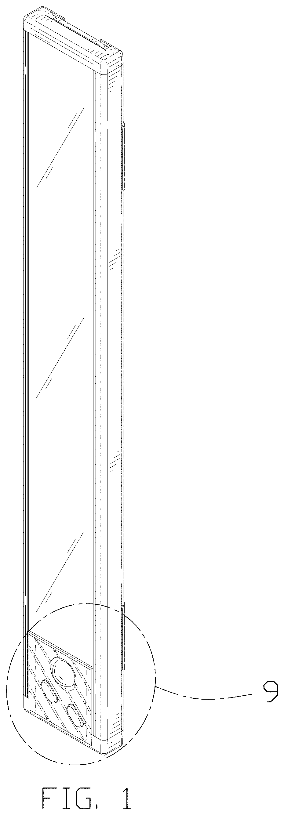 Patent USD1000677 Figure 1 – Cabinet light