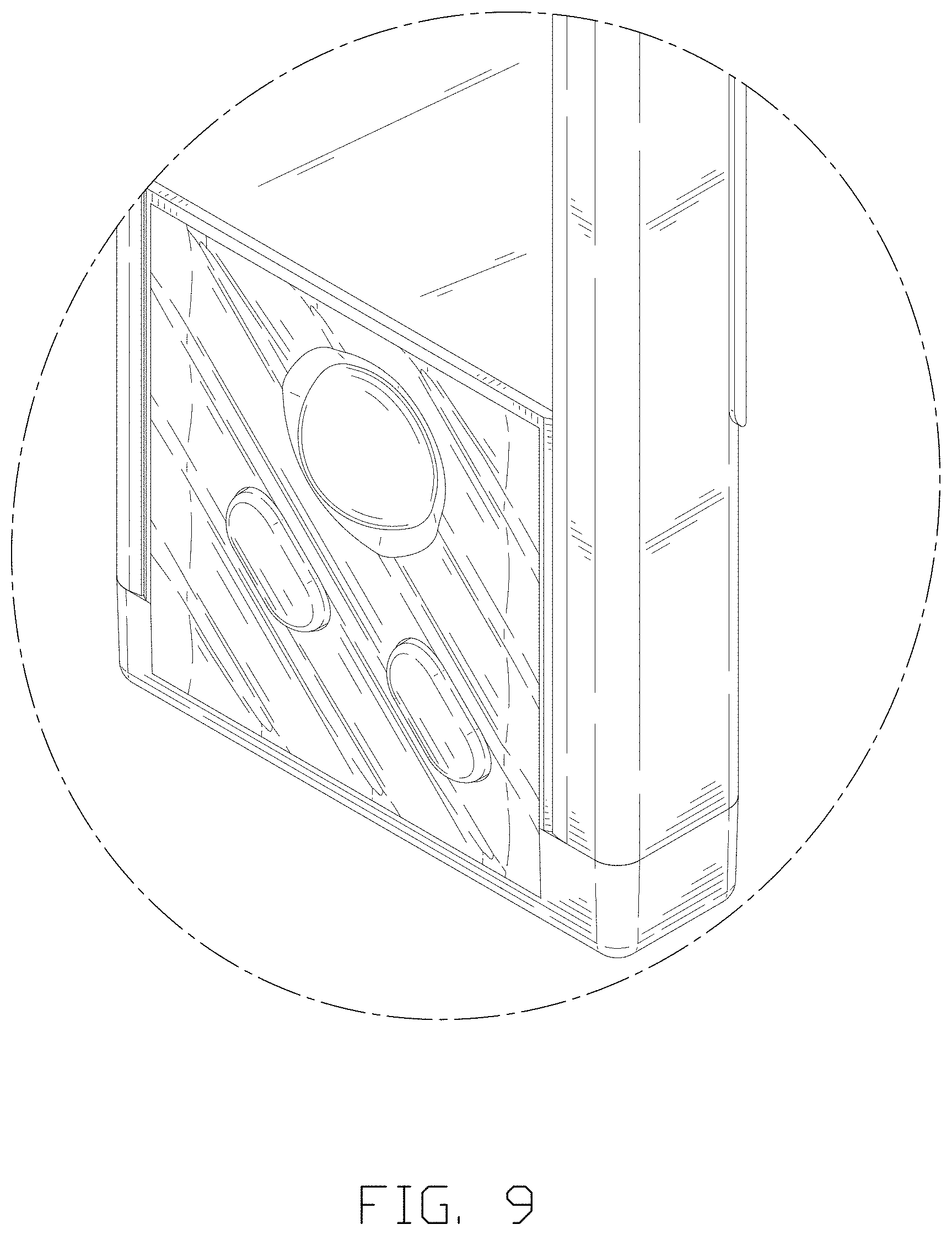 Patent USD1000677 Figure 9 – Cabinet light
