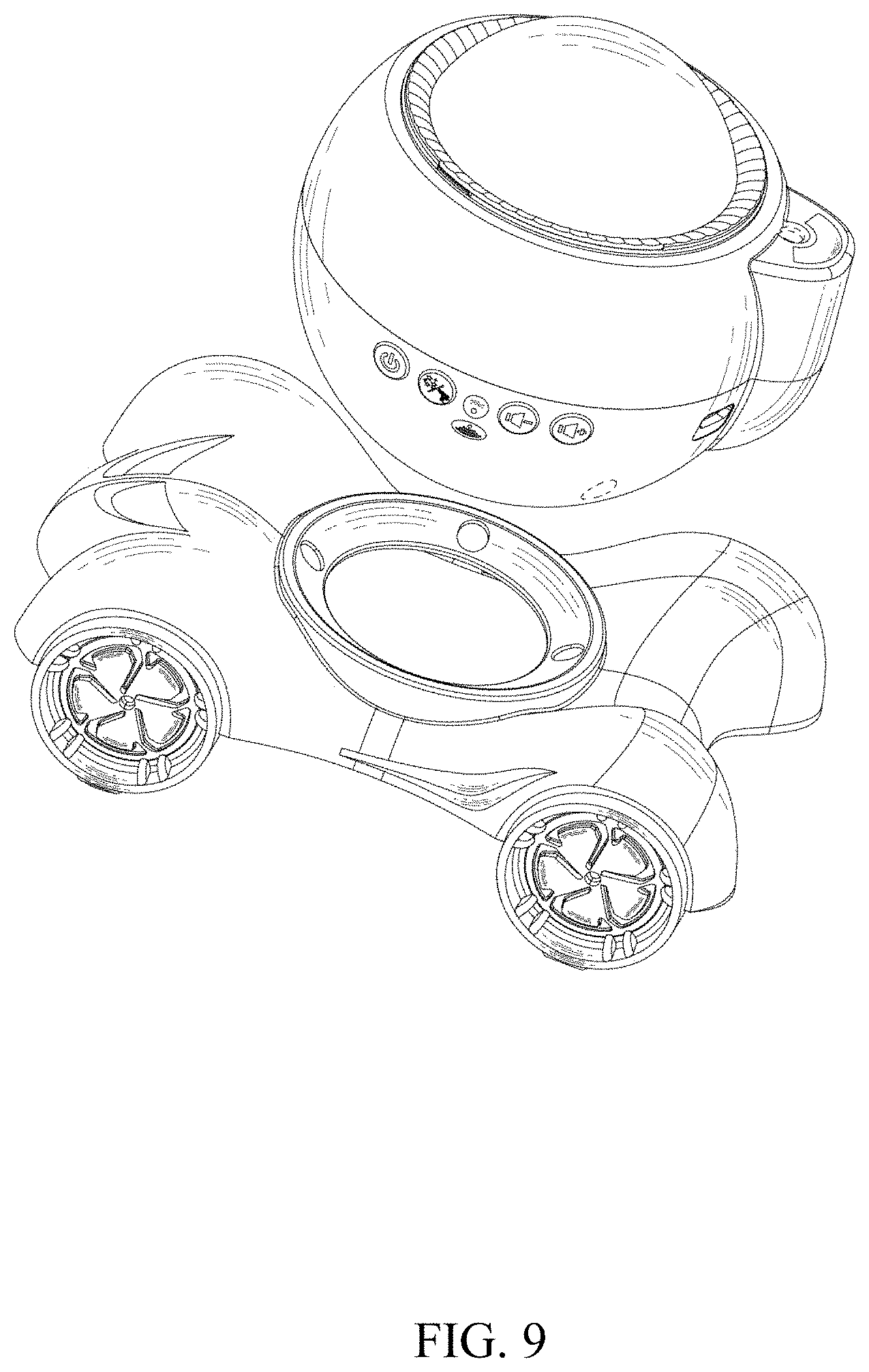 Patent USD1000682 Figure 9 – Projector lamp