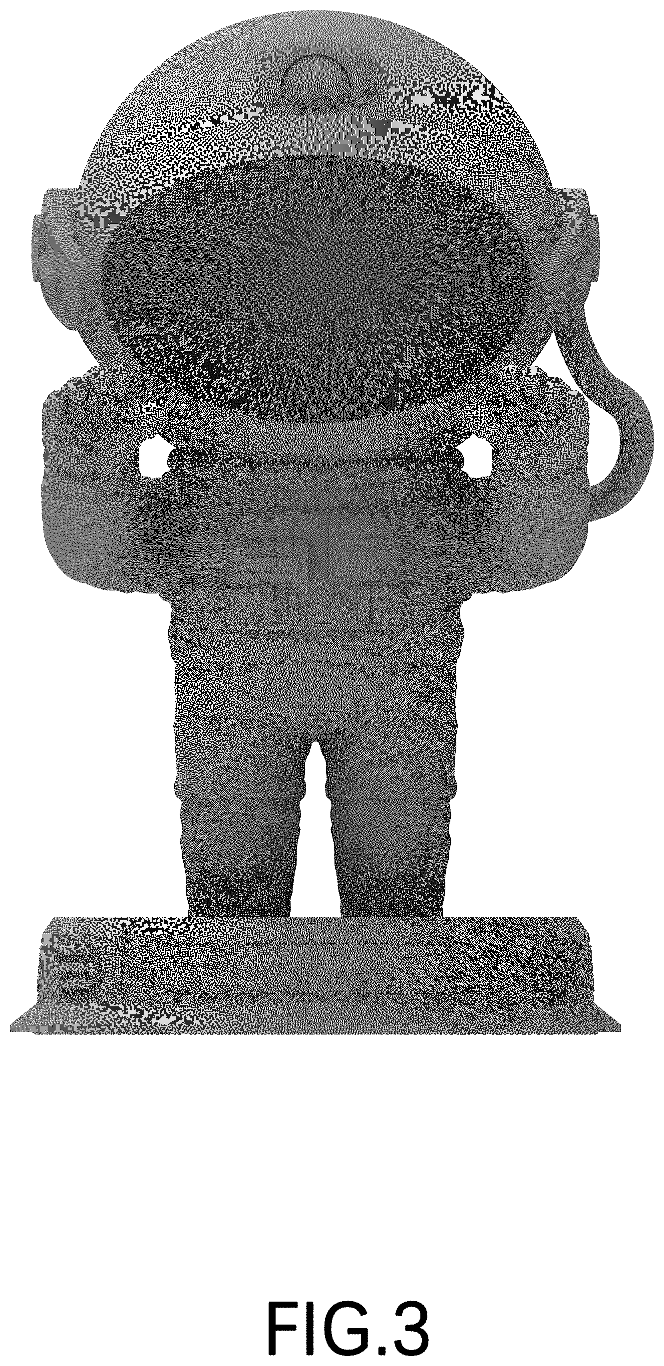 Patent USD1000683 Figure 3 – Projection lamp