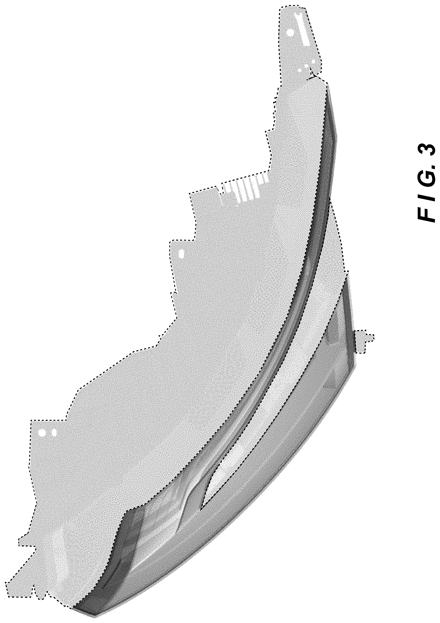 Patent USD1000689 Figure 3 – Headlamp for automobile