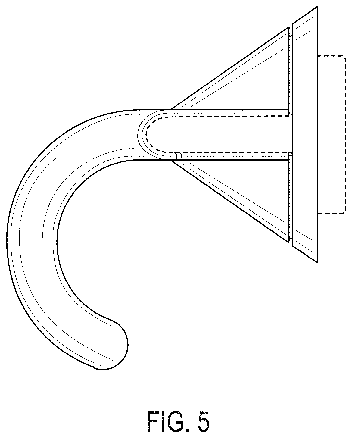 Patent USD1000703 Figure 5 – Accessory for a hairdryer