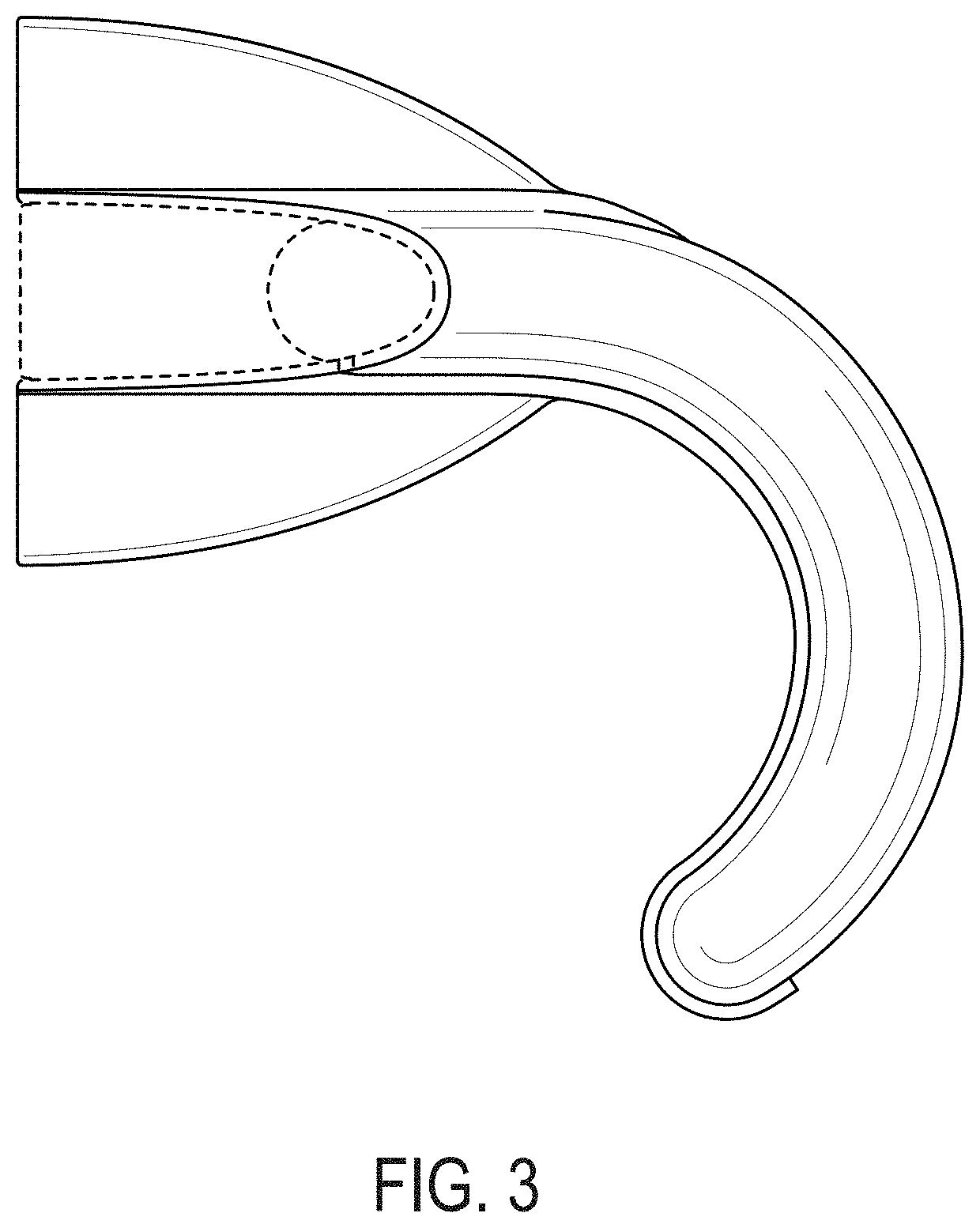 Patent USD1000704 Figure 3 – Accessory for a hairdryer