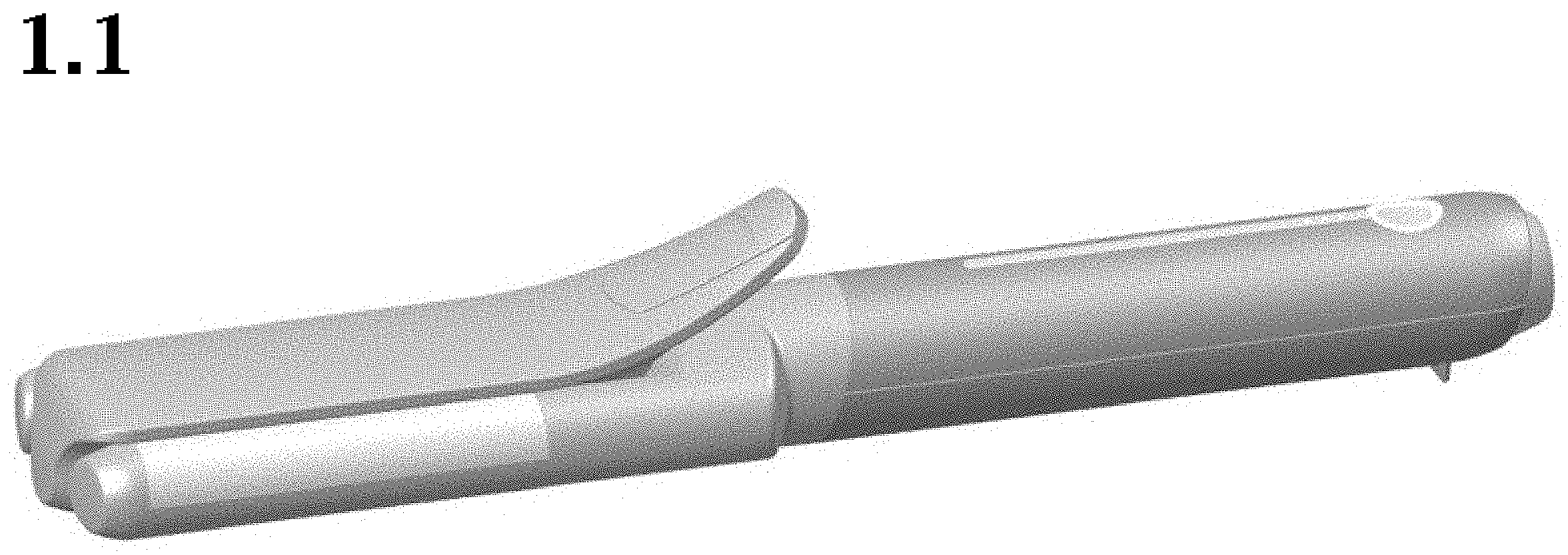 Patent USD1000705 Figure 1 – Hair curler
