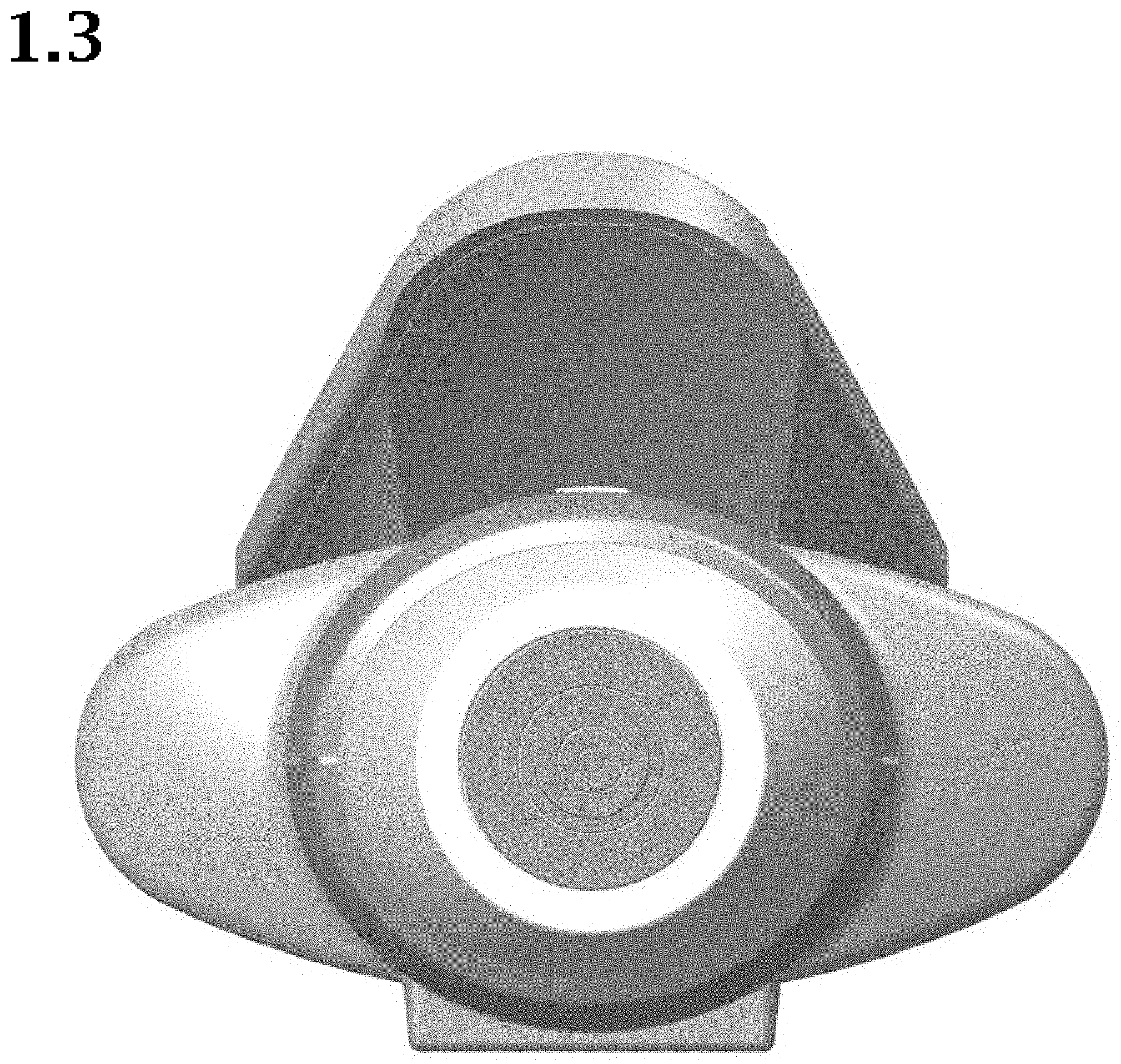 Patent USD1000705 Figure 3 – Hair curler