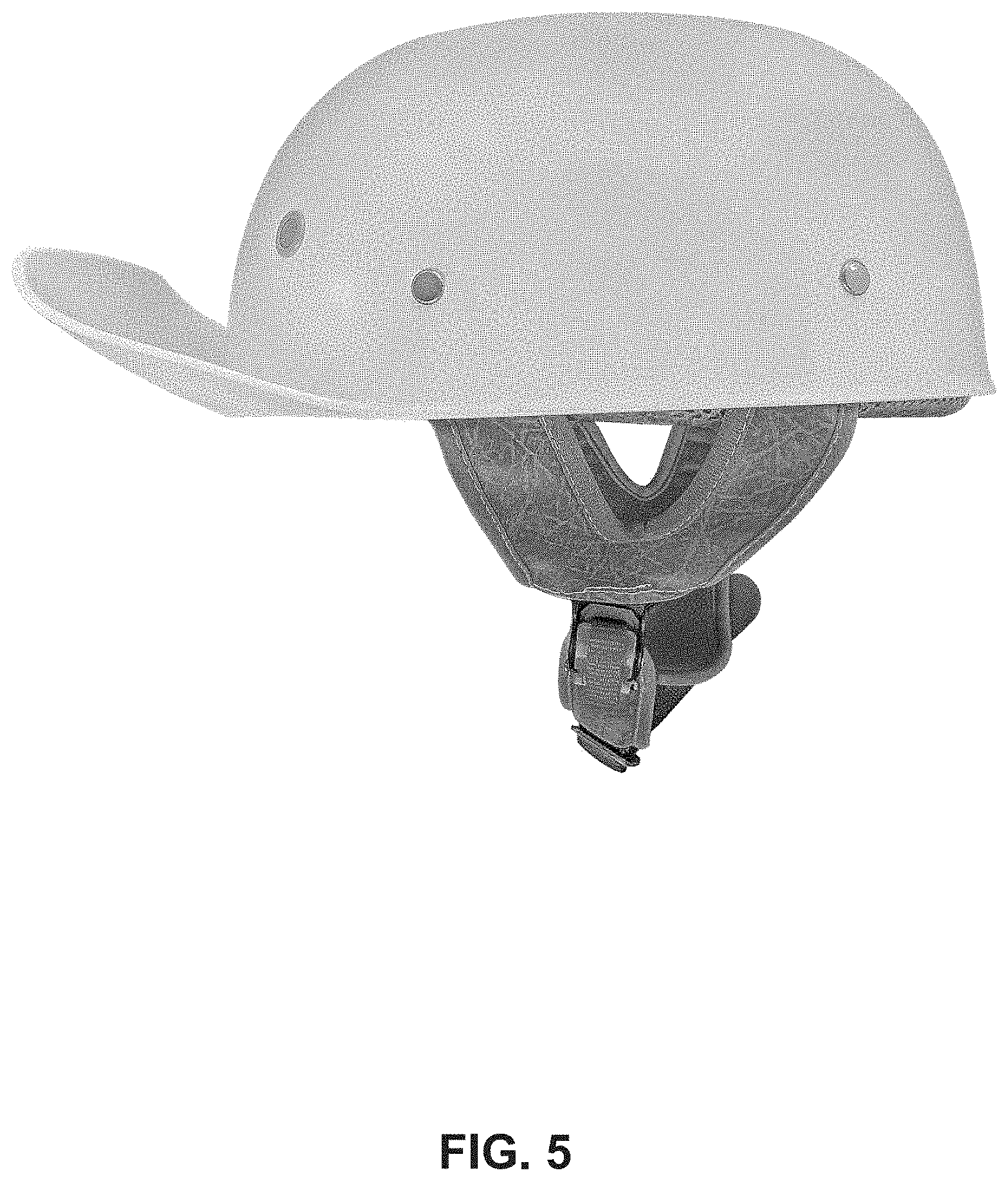 Patent USD1000713 Figure 5 – Motorcycle helmet