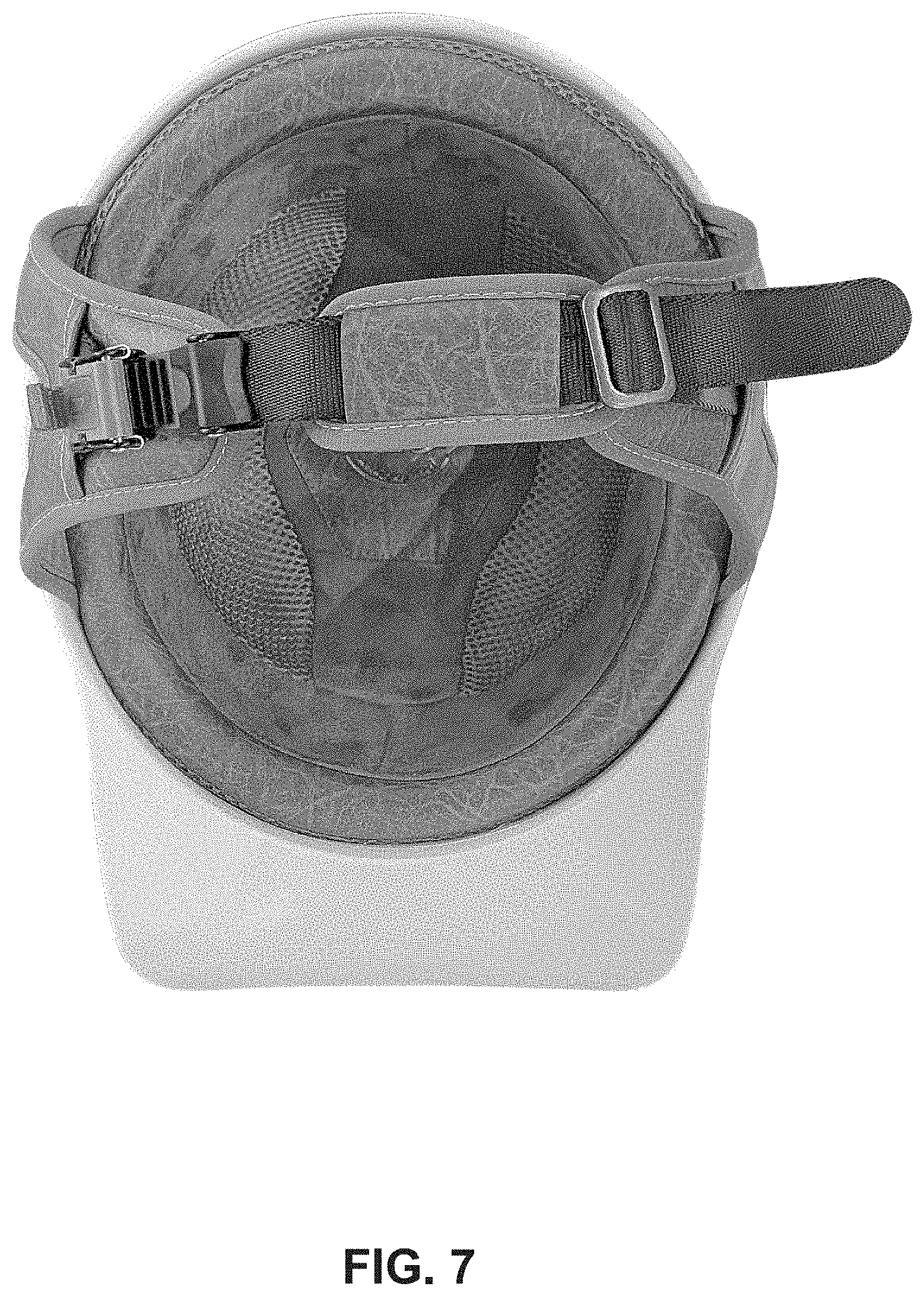 Patent USD1000713 Figure 7 – Motorcycle helmet