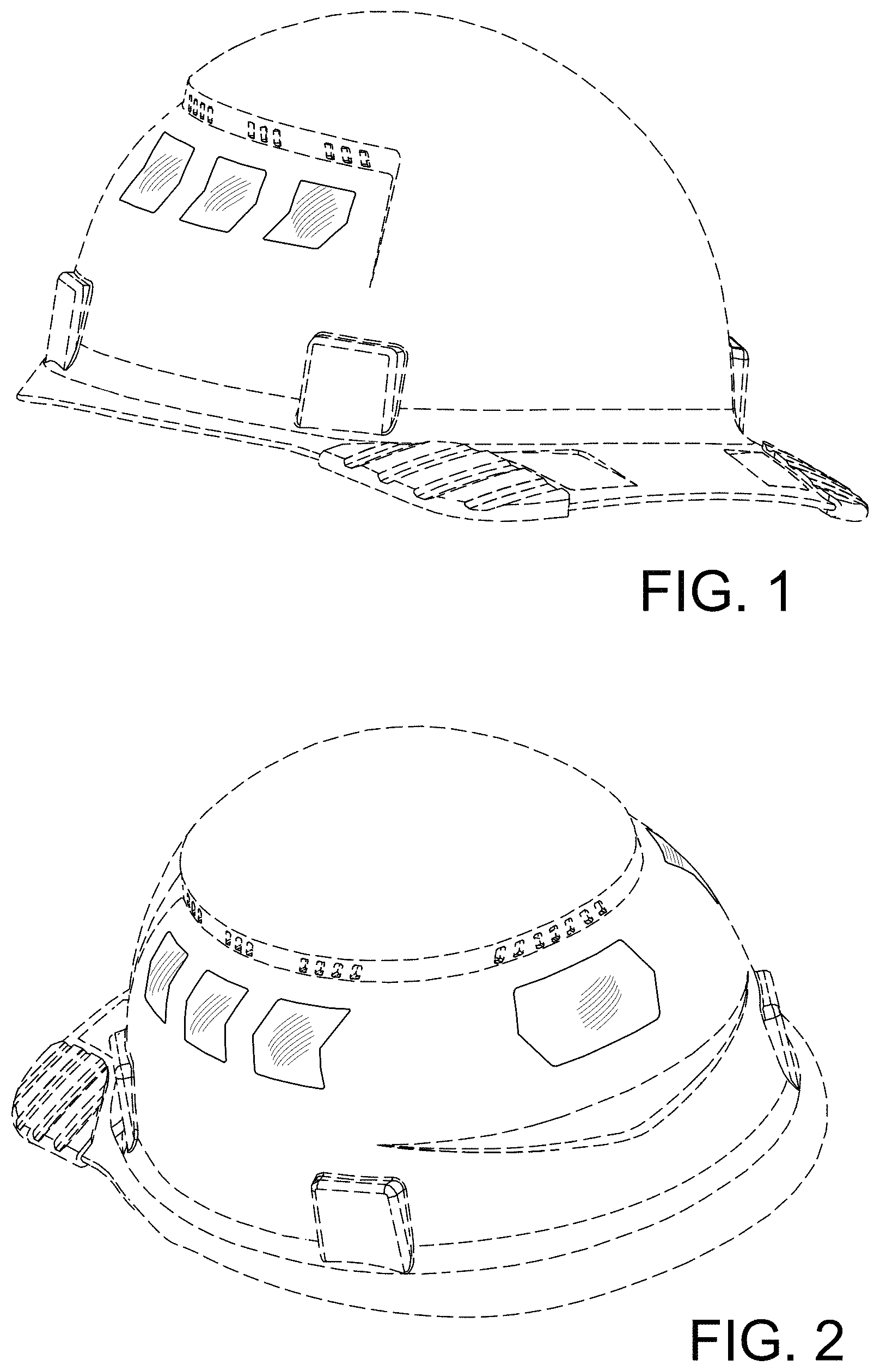 Patent USD1000715 — Lighted hard hat — Figure 1