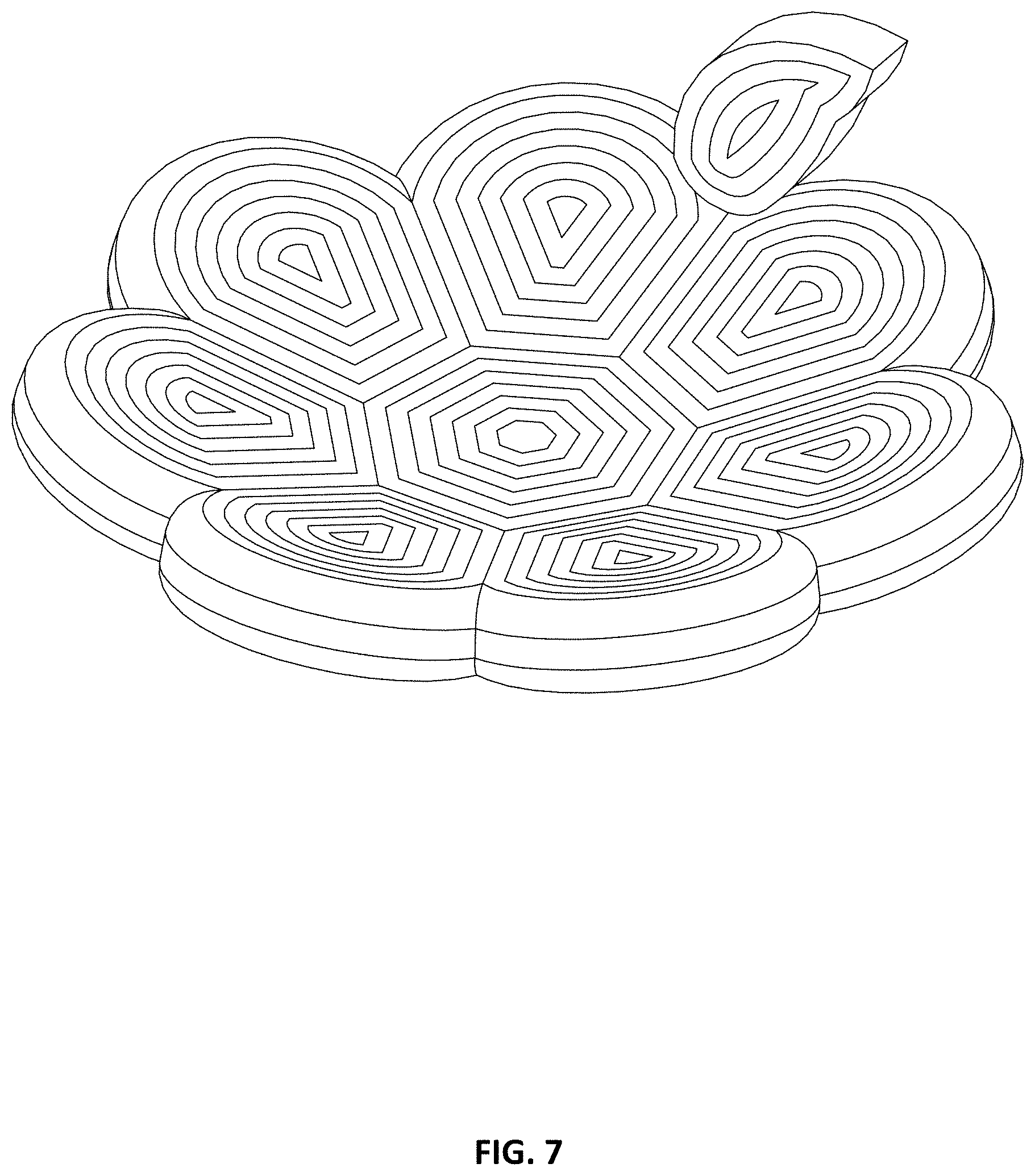 Patent USD1000721 Figure 7 – Pet bed