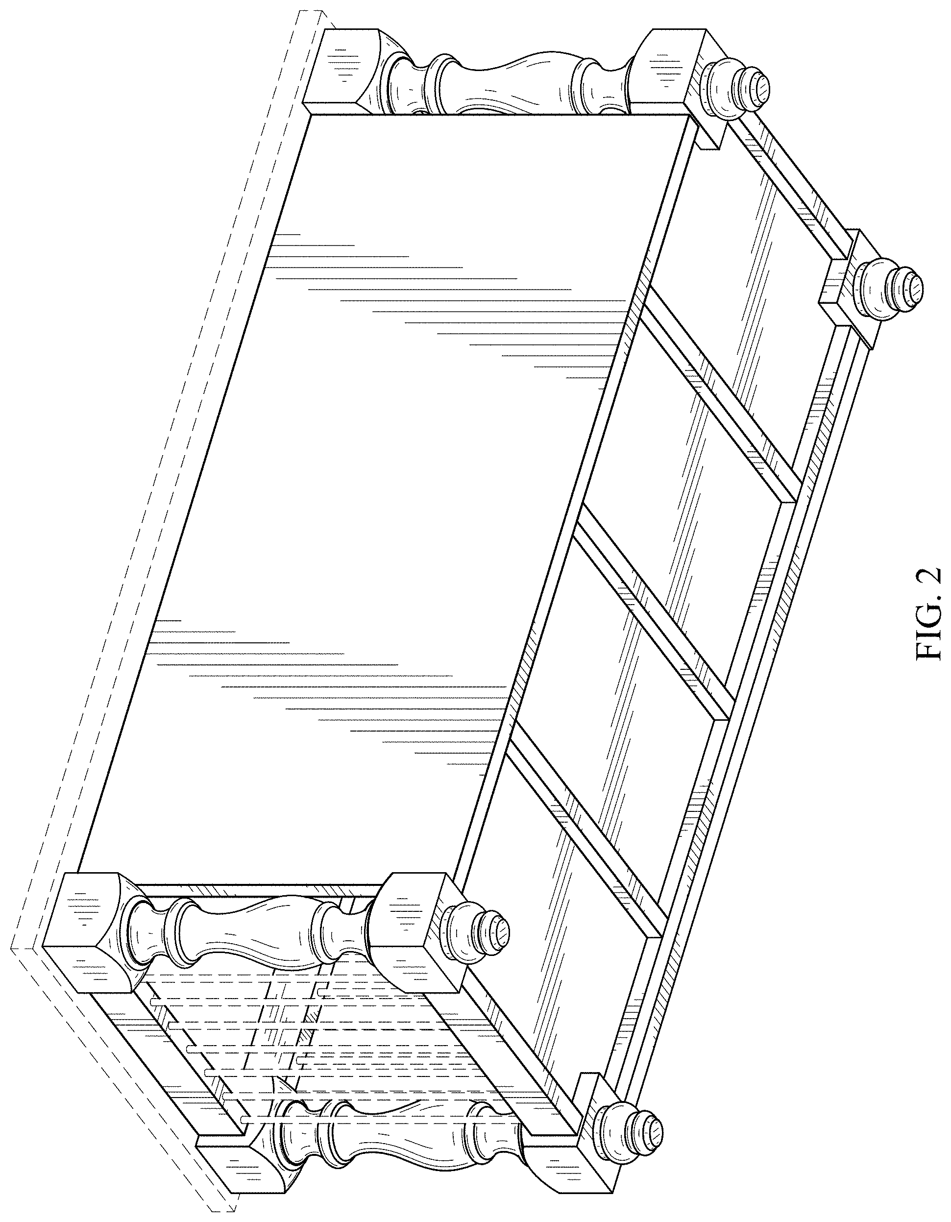 Patent USD1000722 Figure 2 – Pet kennel