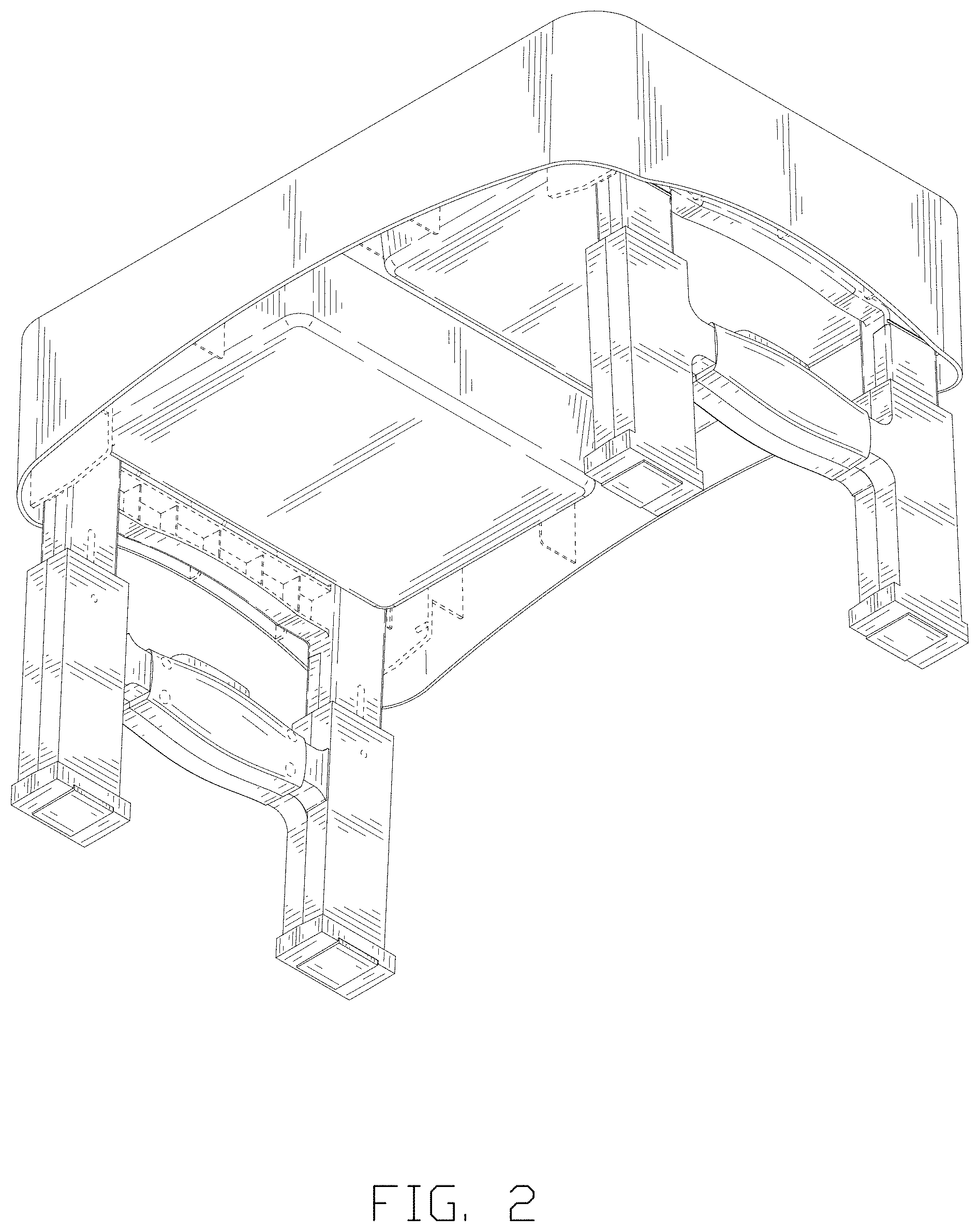 Patent USD1000724 Figure 2 – Adjustable raised dog bowl