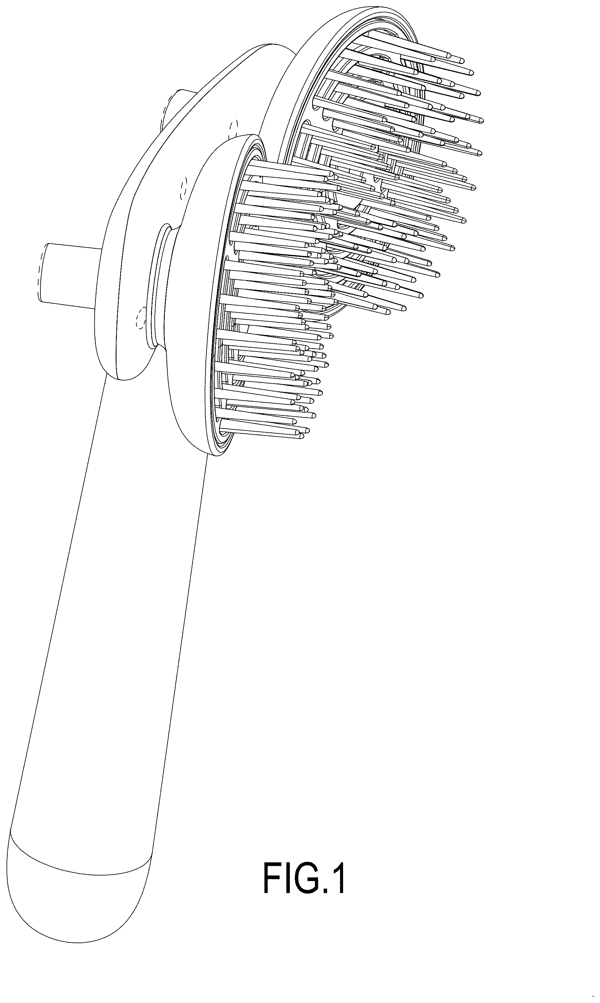 Patent USD1000725 Figure 1 – Pet comb