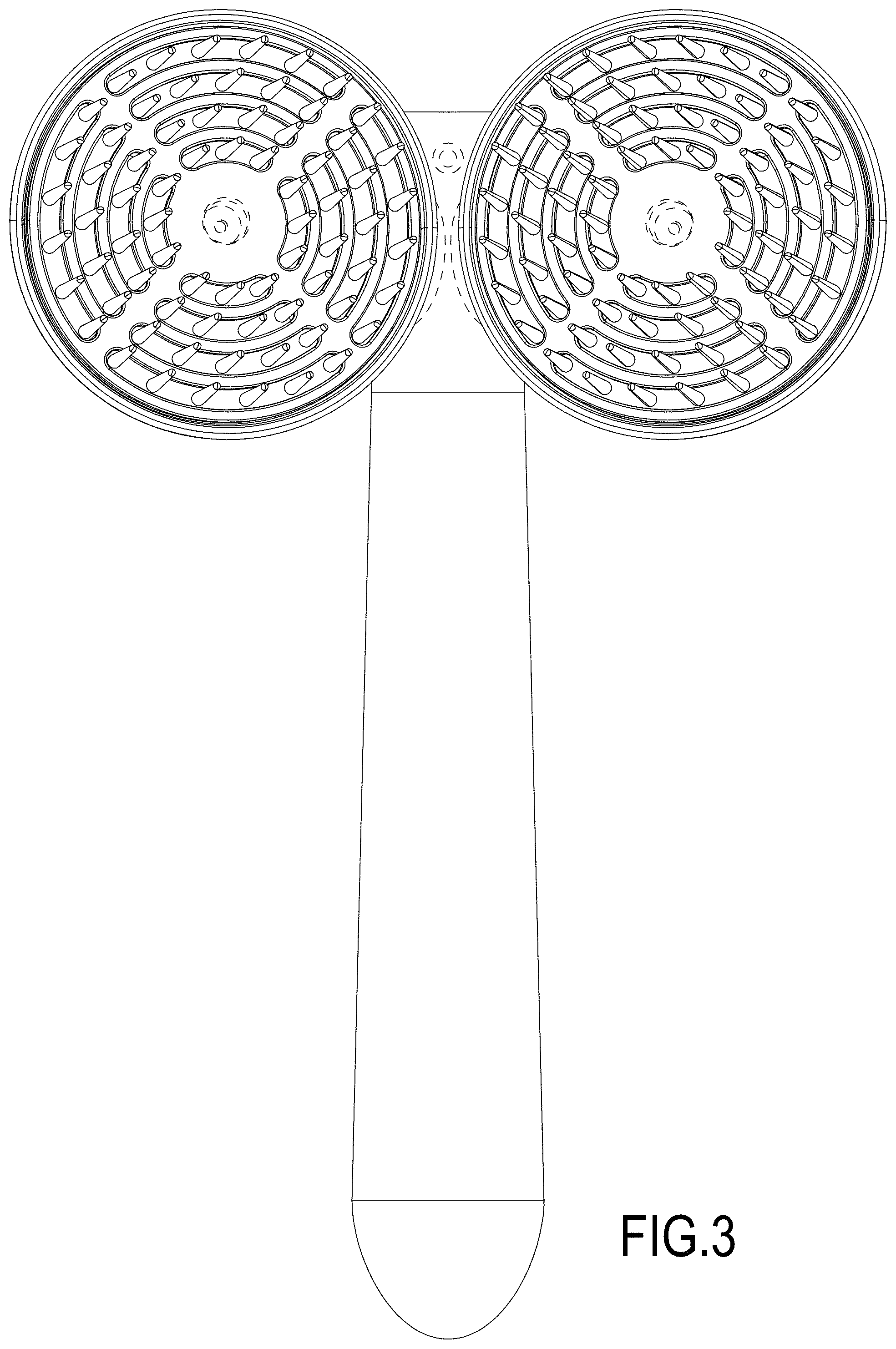 Patent USD1000725 Figure 3 – Pet comb