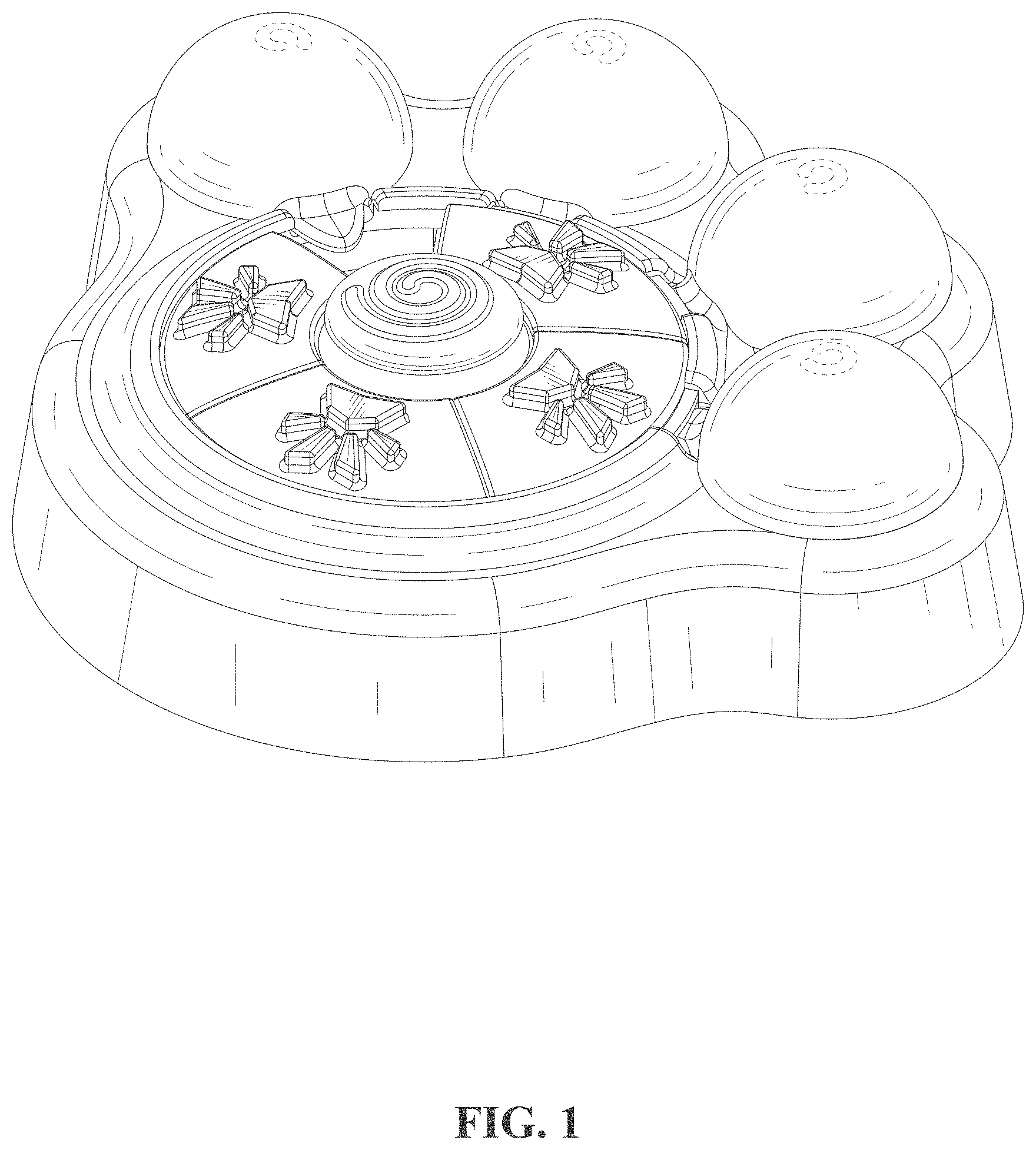 Patent USD1000726 Figure 1 – Educational turntable toy