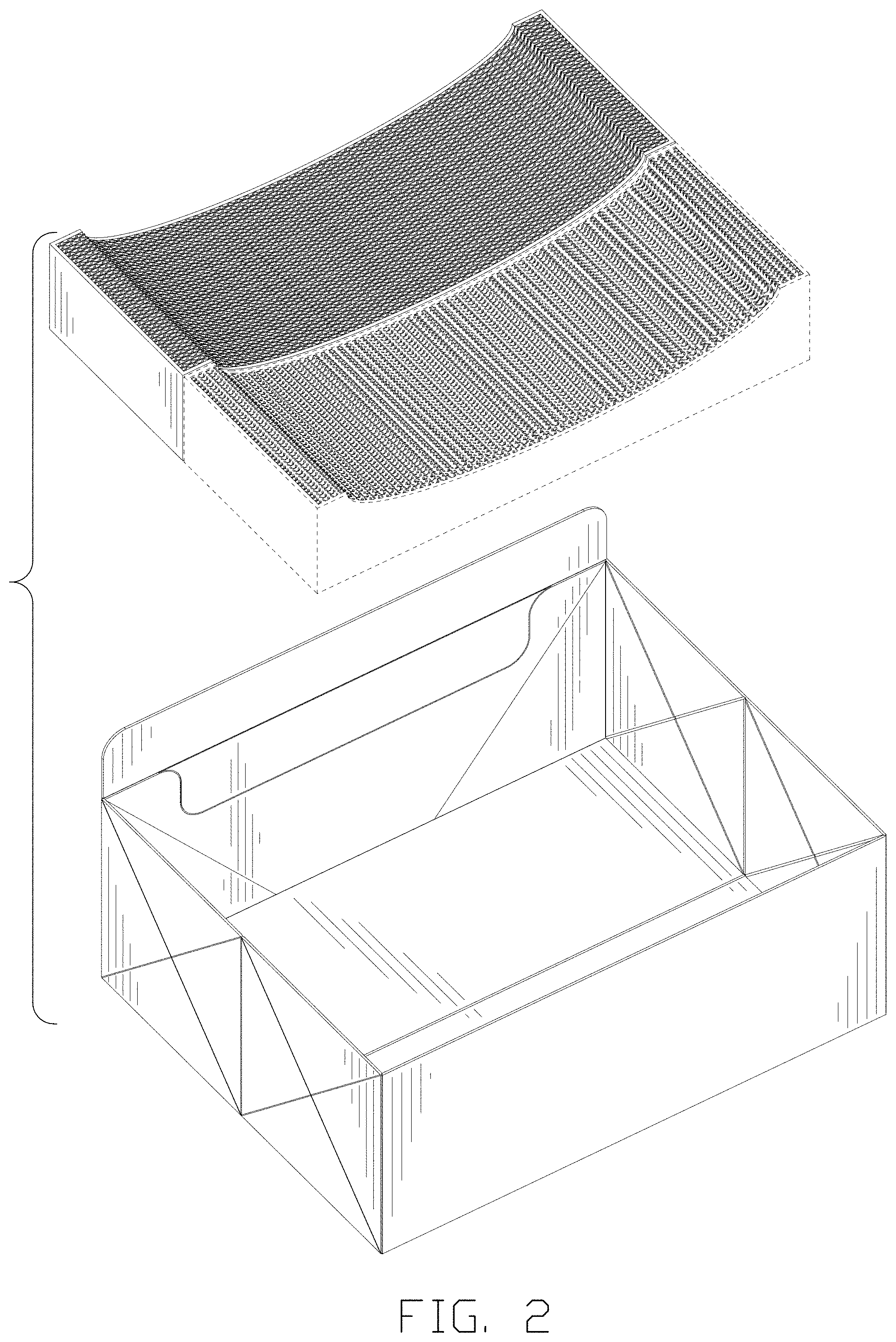 Patent USD1000731 Figure 2 – Cat litter box set