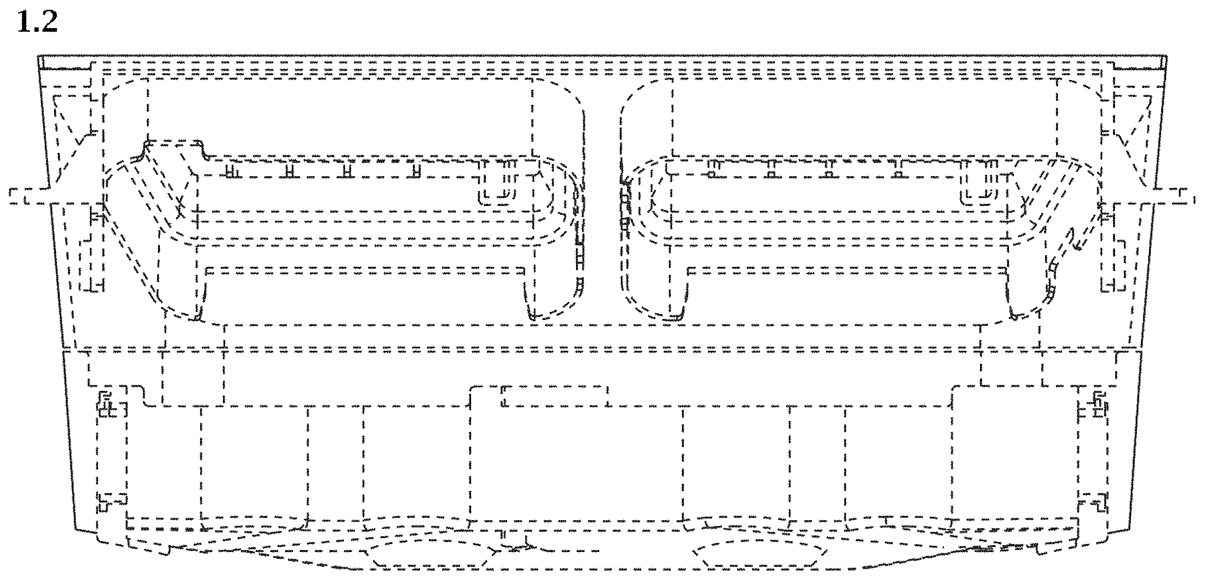 Patent USD1000736 Figure 2 – Delivery module for washing machine
