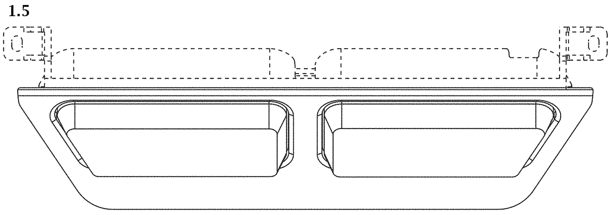 Patent USD1000736 Figure 5 – Delivery module for washing machine