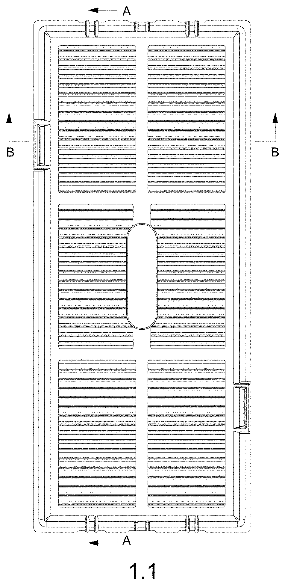 Patent USD1000737 — Dust filter for cleaning robot — Figure 1