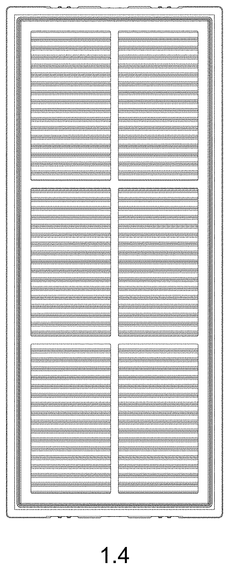 Patent USD1000737 Figure 4 – Dust filter for cleaning robot