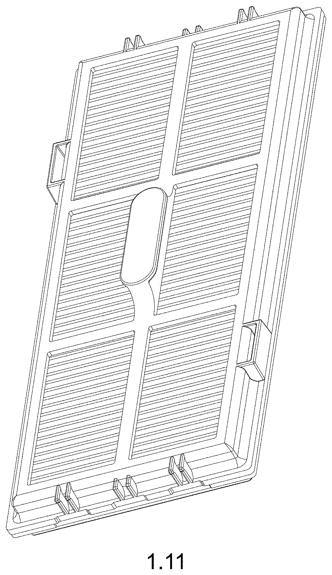 Patent USD1000737 Figure 11 – Dust filter for cleaning robot