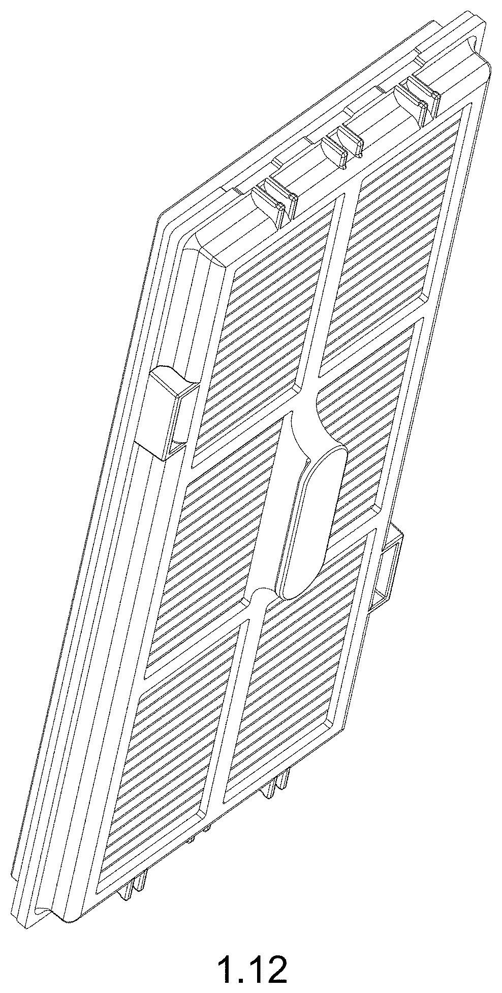 Patent USD1000737 Figure 12 – Dust filter for cleaning robot