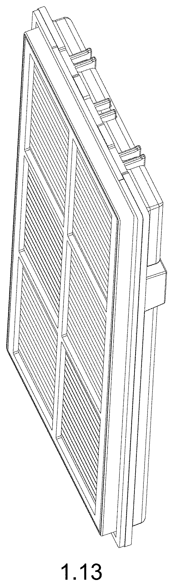 Patent USD1000737 Figure 13 – Dust filter for cleaning robot