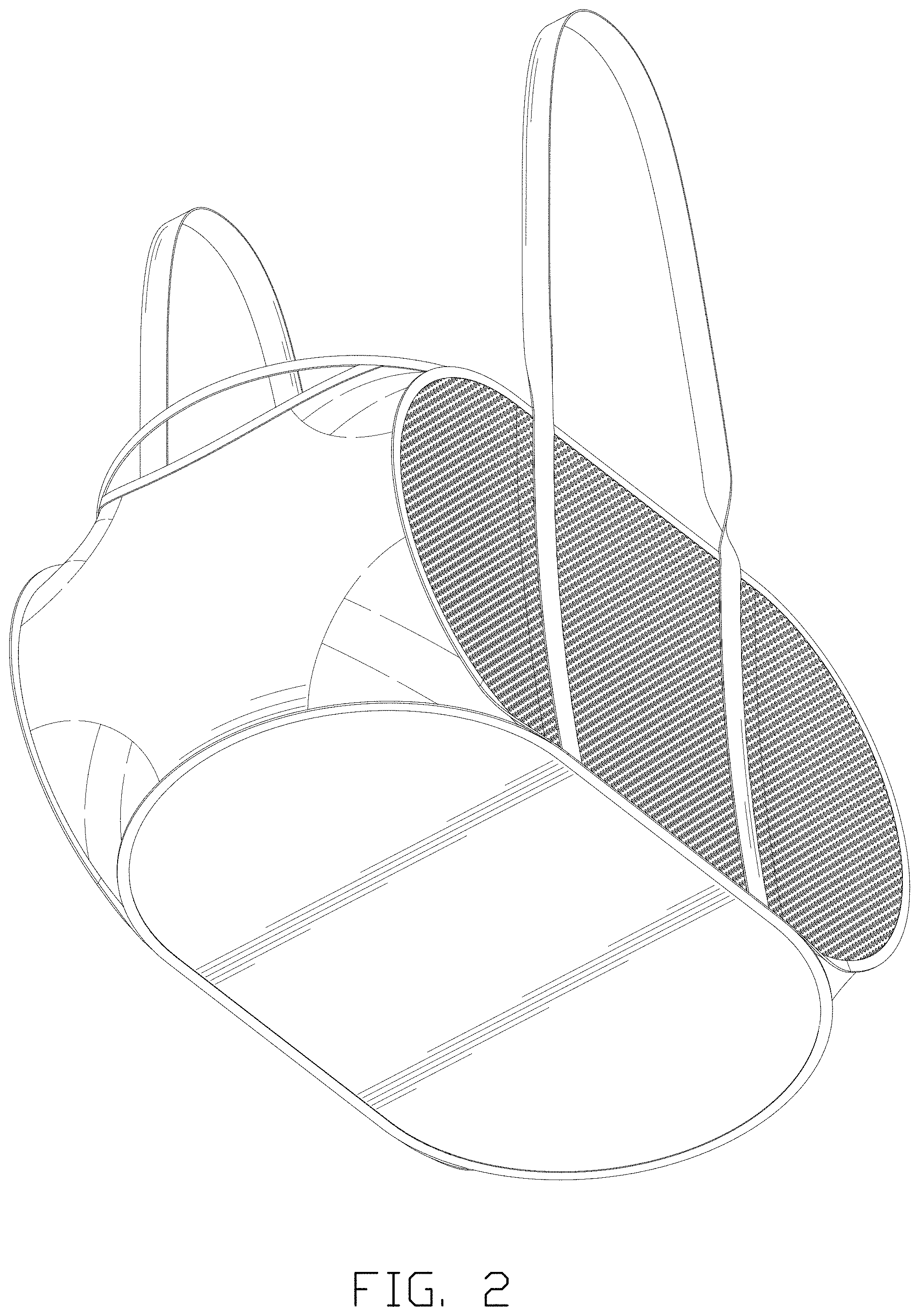 Patent USD1000738 Figure 2 – Dirty clothes basket