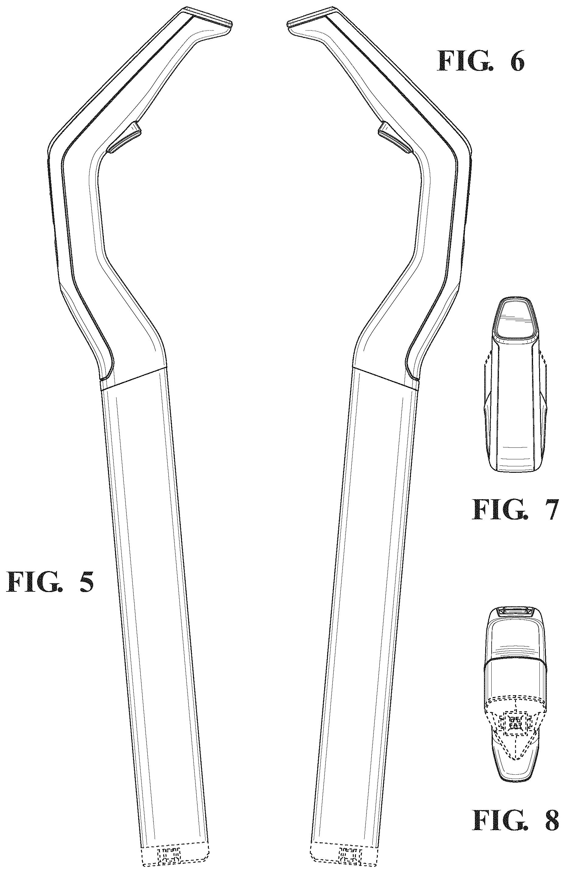 Patent USD1000739 Figure 3 – Handle for a floor cleaner