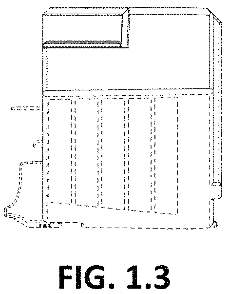 Patent USD1000741 Figure 3 – Water tank for a cleaning robot