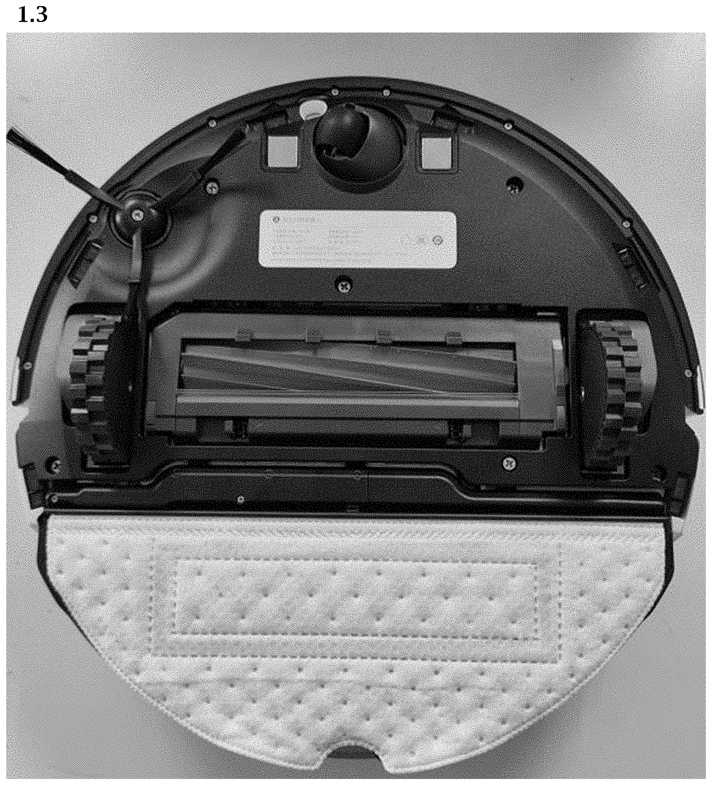 Patent USD1000742 Figure 3 – Replaceable cleaning cloth for robotic cleaner