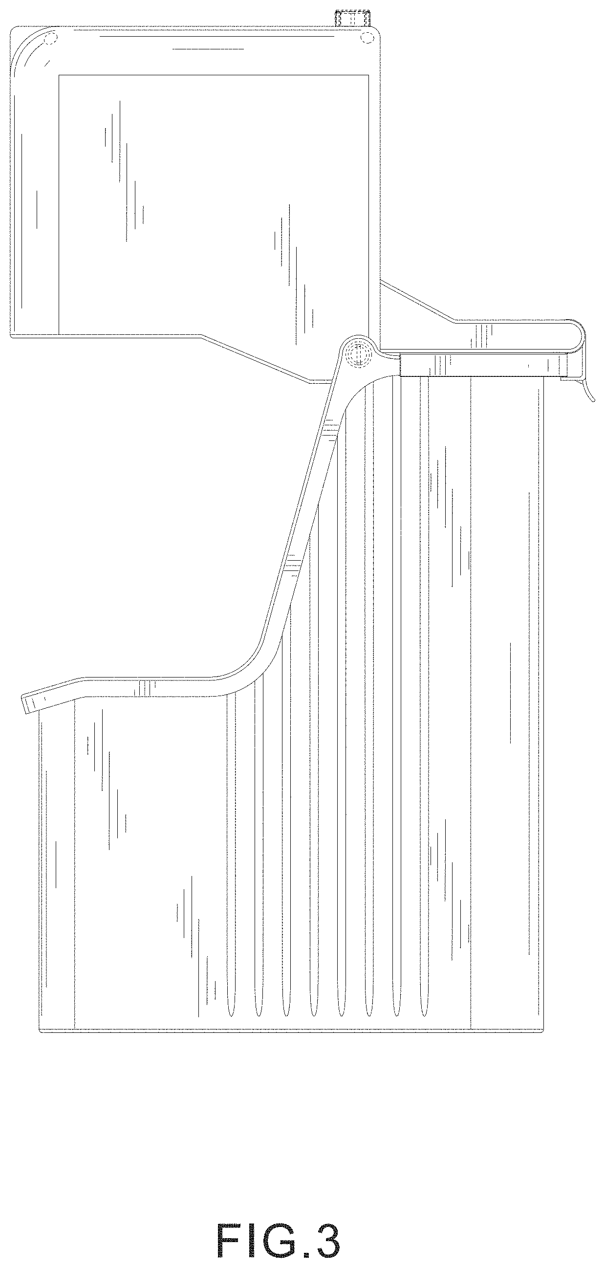 Patent USD1000743 Figure 3 – Mop bucket