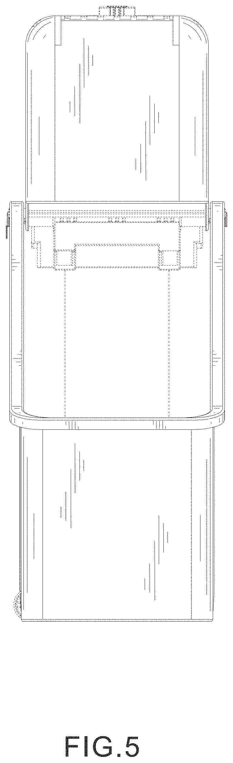 Patent USD1000743 Figure 5 – Mop bucket