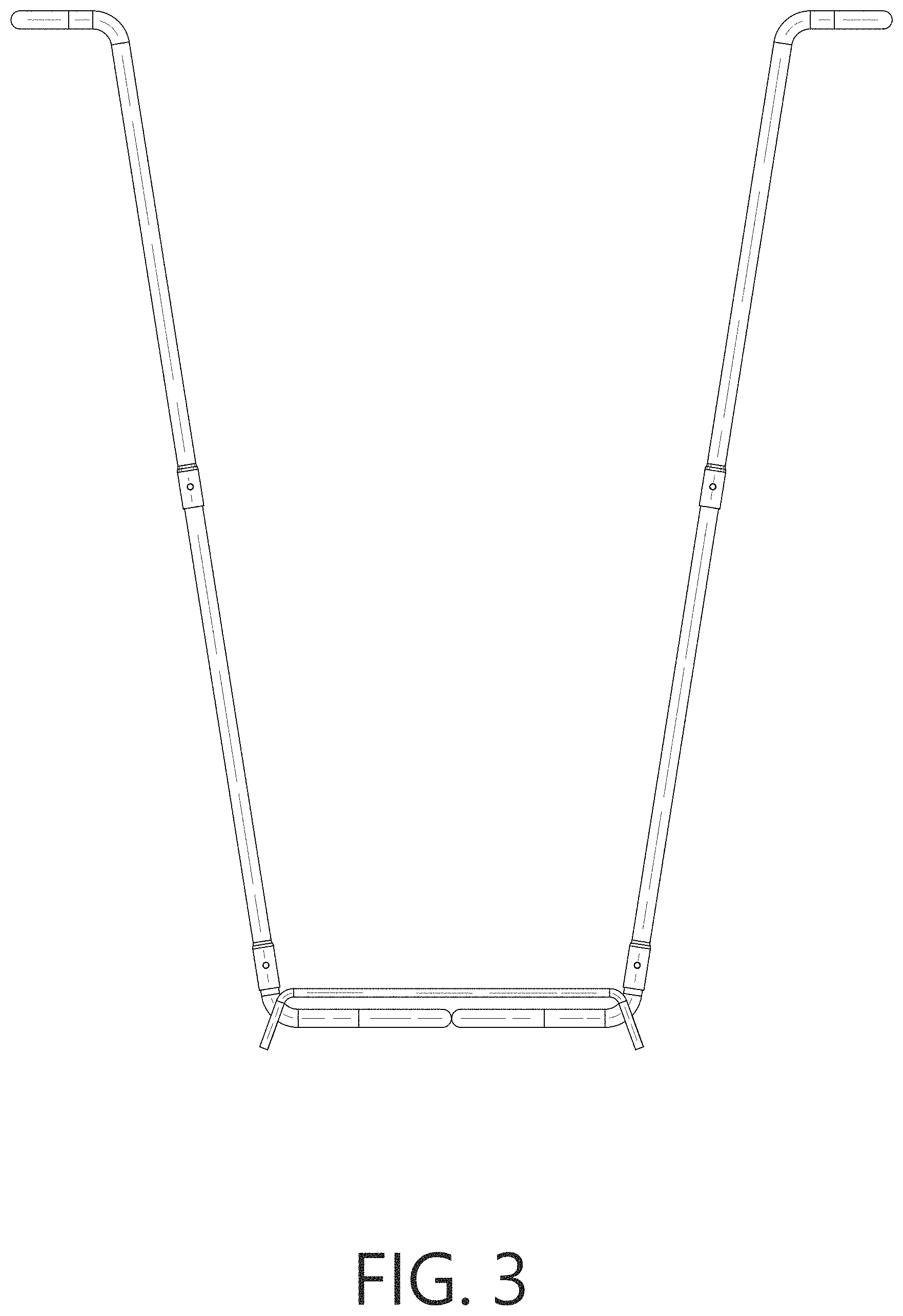 Patent USD1000745 Figure 3 – Trash bag holder