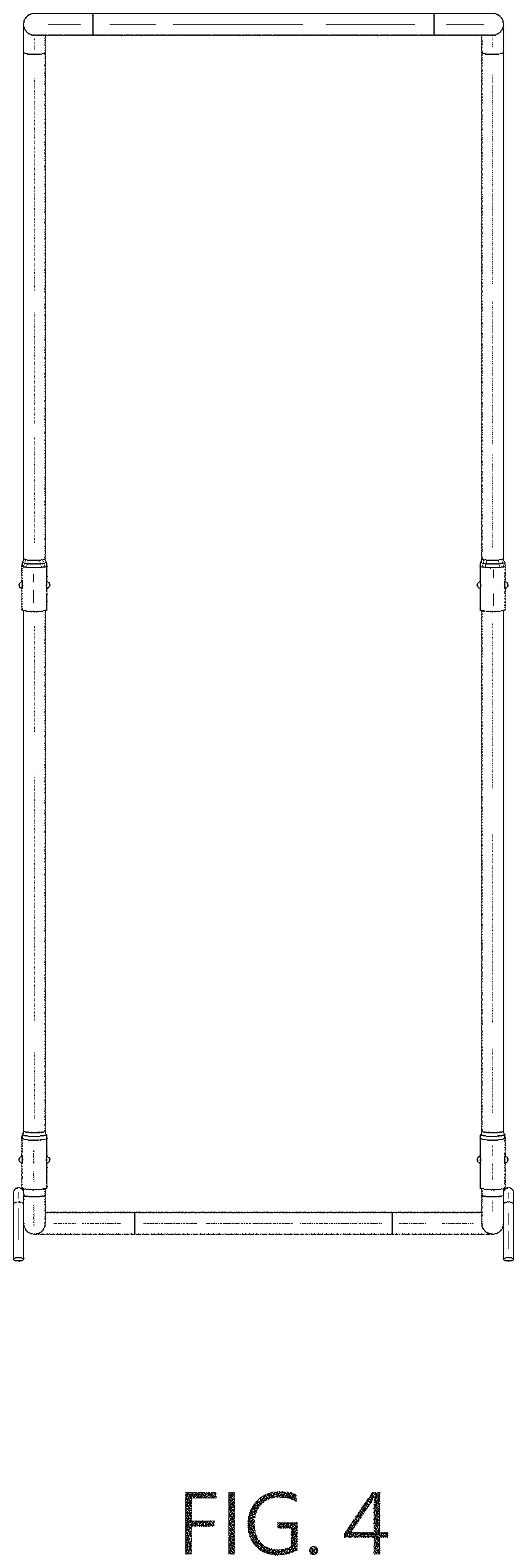 Patent USD1000745 Figure 4 – Trash bag holder