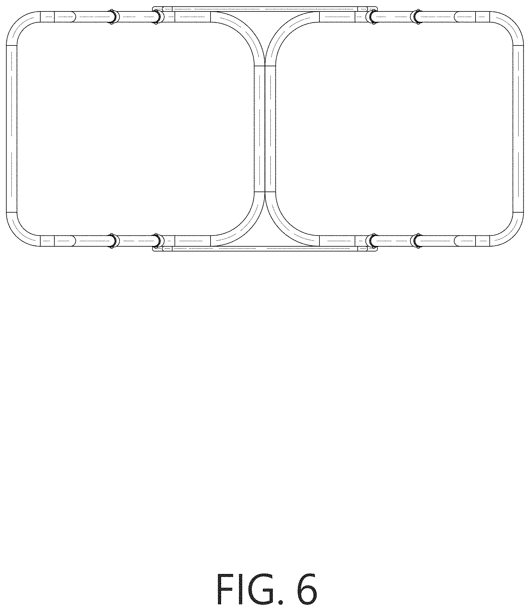 Patent USD1000745 Figure 6 – Trash bag holder