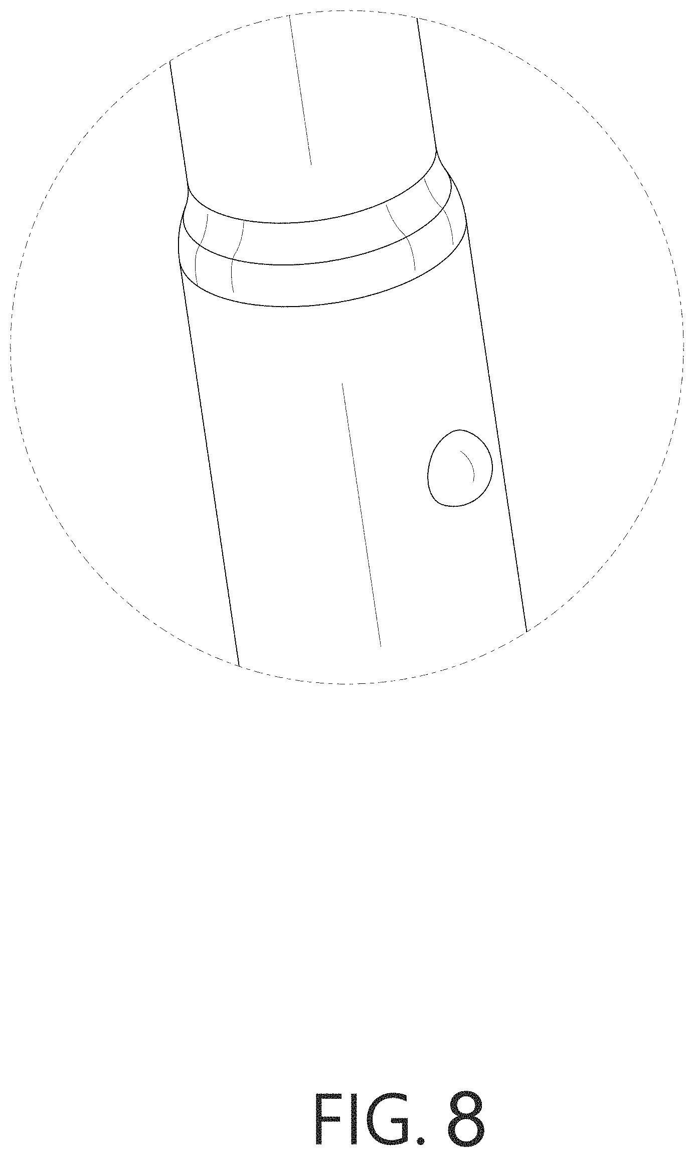 Patent USD1000745 Figure 8 – Trash bag holder