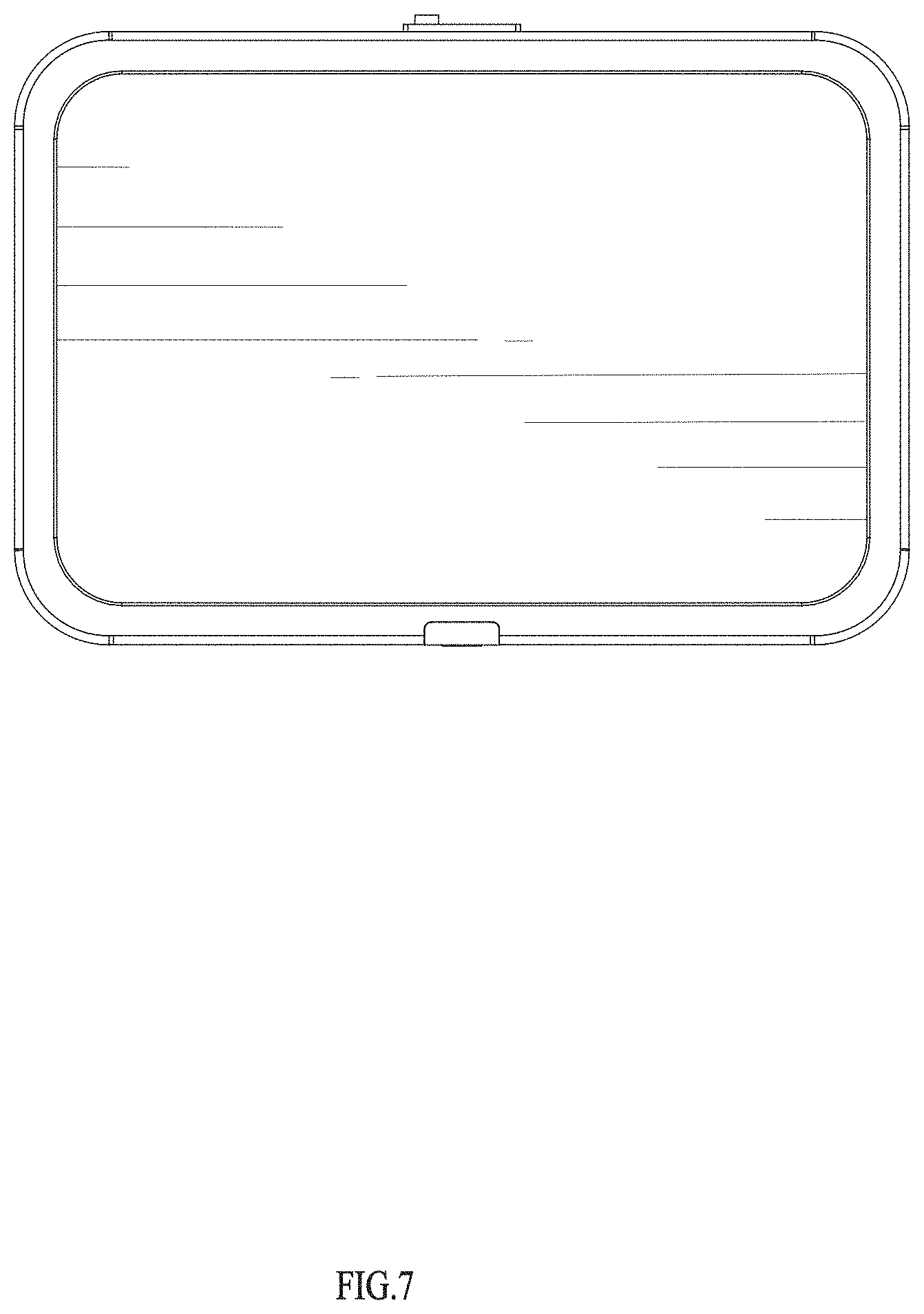 Patent USD1000746 Figure 7 – Trash receptacle